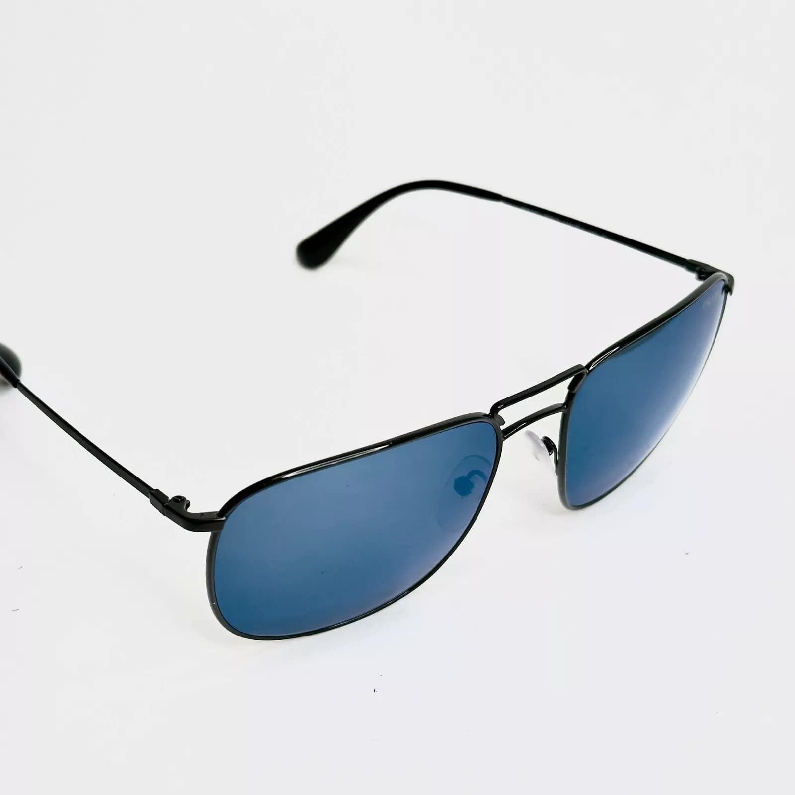 Prada PRADA COLLECTION LEAD PR52TS Black Blue Pilot Sunglasses 52T Size ONE SIZE - 6 Thumbnail
