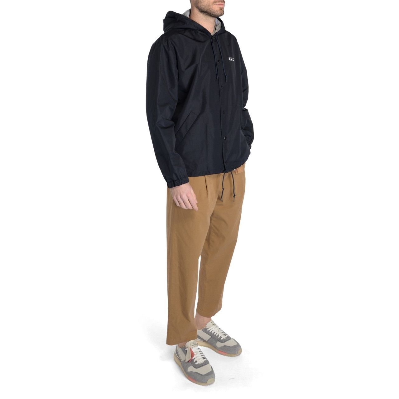 A.P.C. A.P.C. Greg navy blue hooded light blouson jacket Medium Size US M / EU 48-50 / 2 - 4 Thumbnail