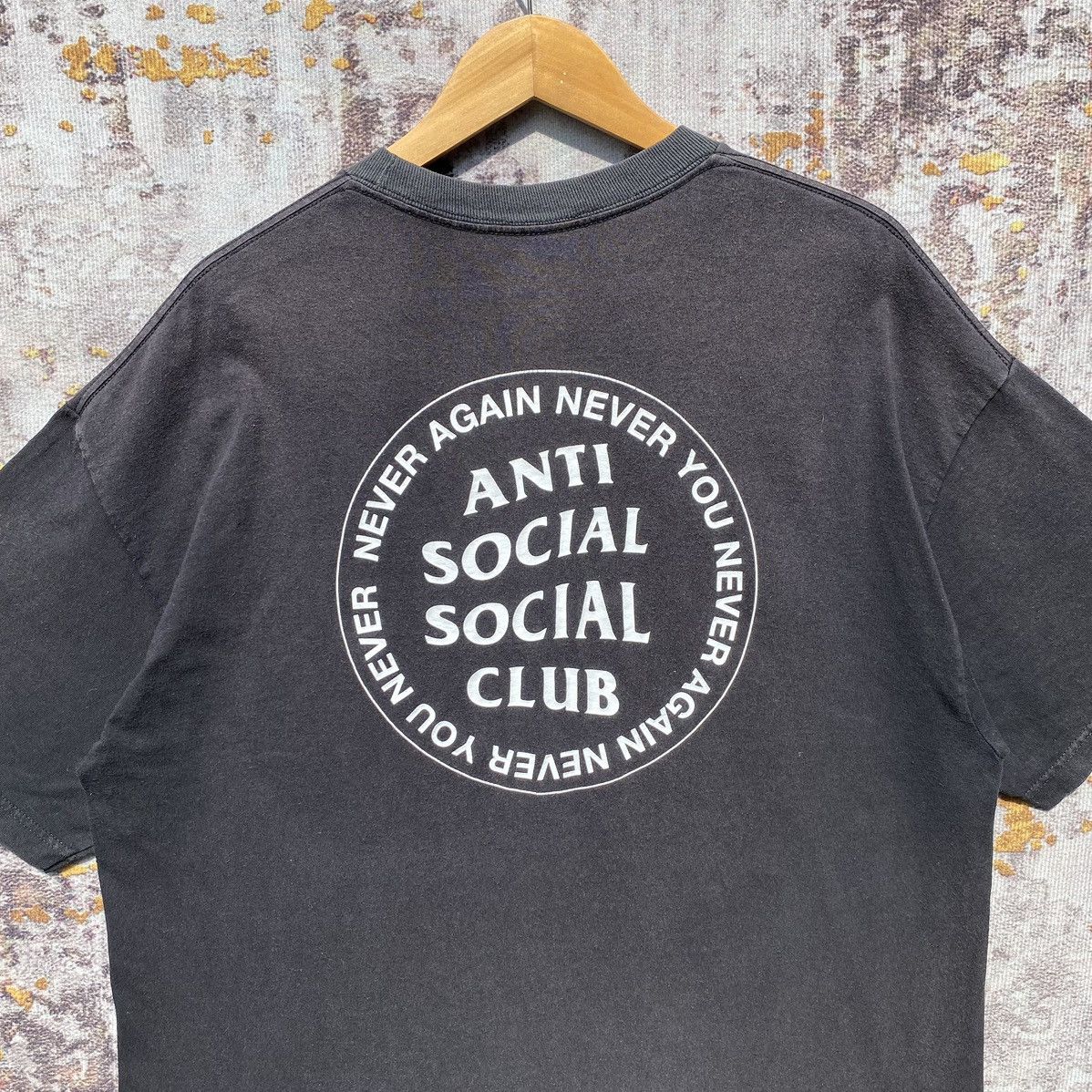 Anti Social Social Club Anti Social Social Club Never Again Never You Shirt SunFaded Size US XL / EU 56 / 4 - 7 Thumbnail
