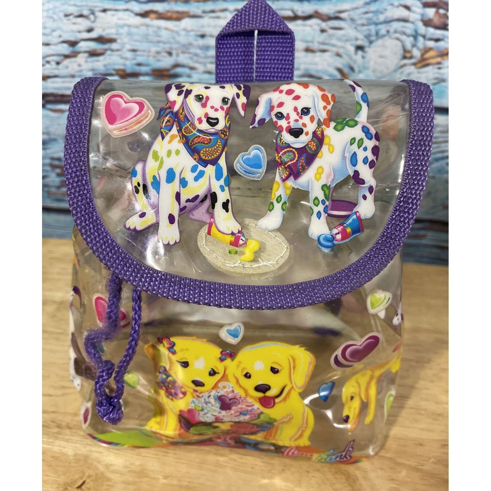 Other LISA FRANK Vintage 1990s Backpack Clear With Spotty Dotty Ca Size ONE SIZE - 3 Thumbnail