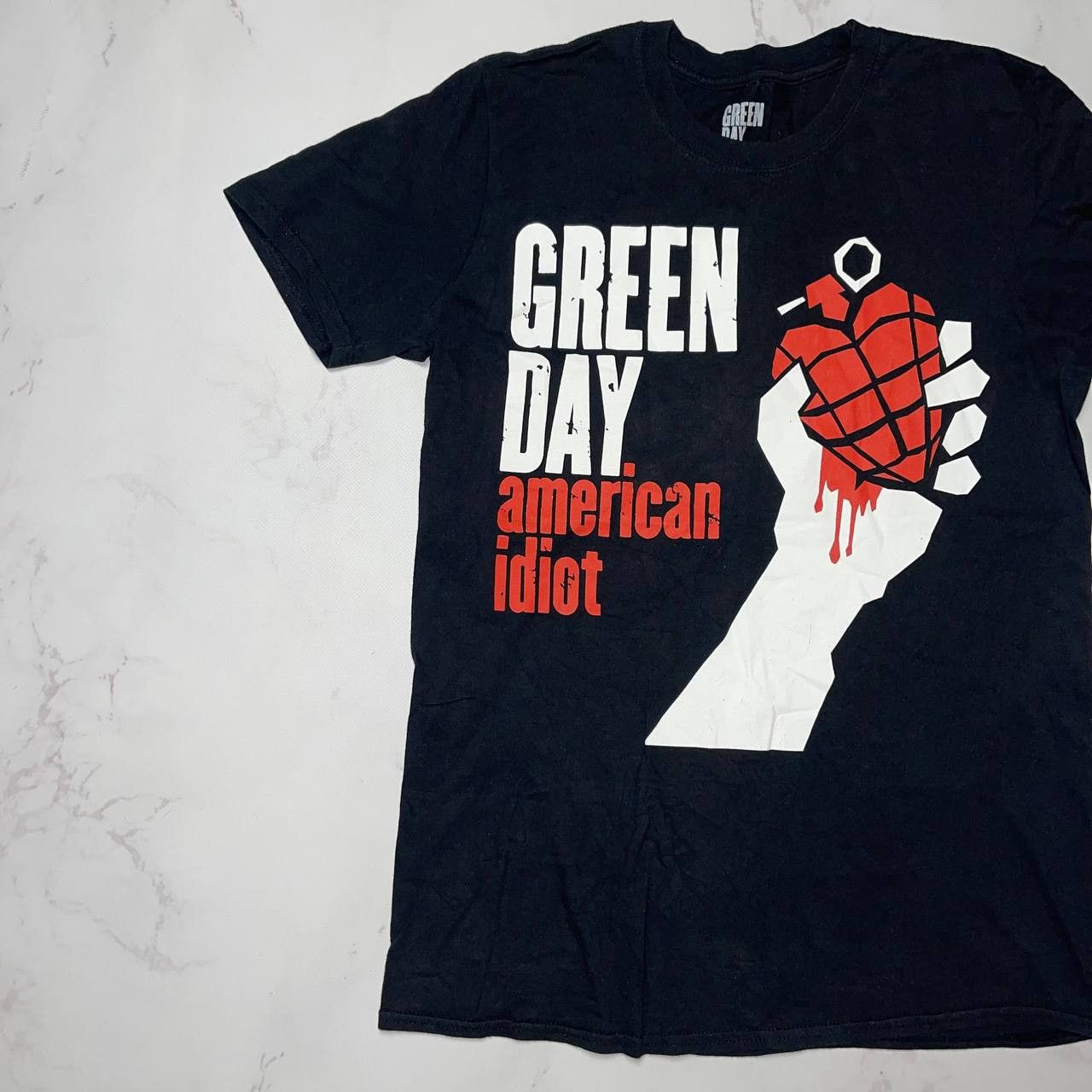 Vintage Green Day American Idiot Vintage T-Shirt Black Sz M Wmn Size US M / EU 48-50 / 2 - 2 Thumbnail
