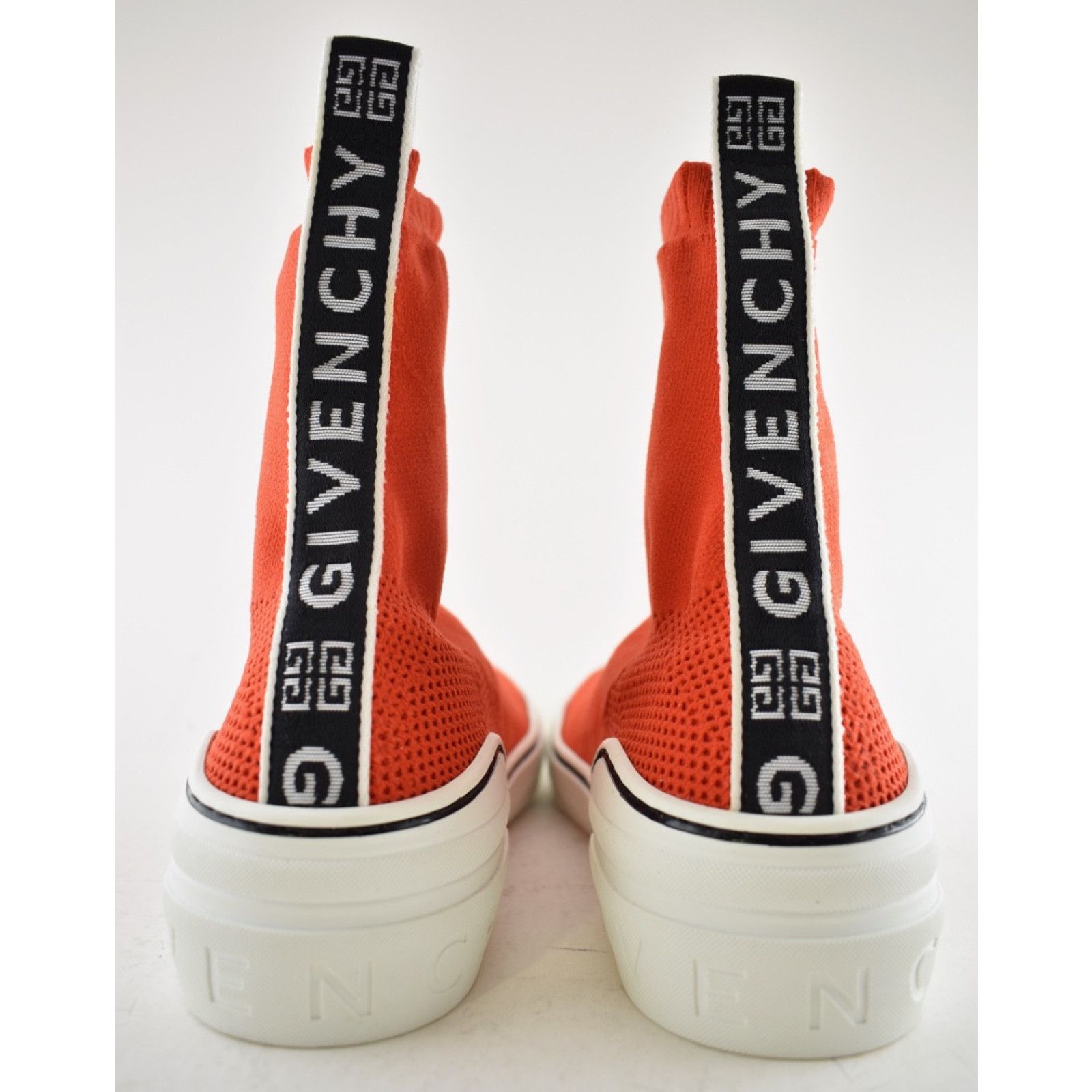 Givenchy Givenchy George V Sock Red White High Top Knit Sneaker 10.5 Size US 10.5 / EU 43-44 - 10 Thumbnail