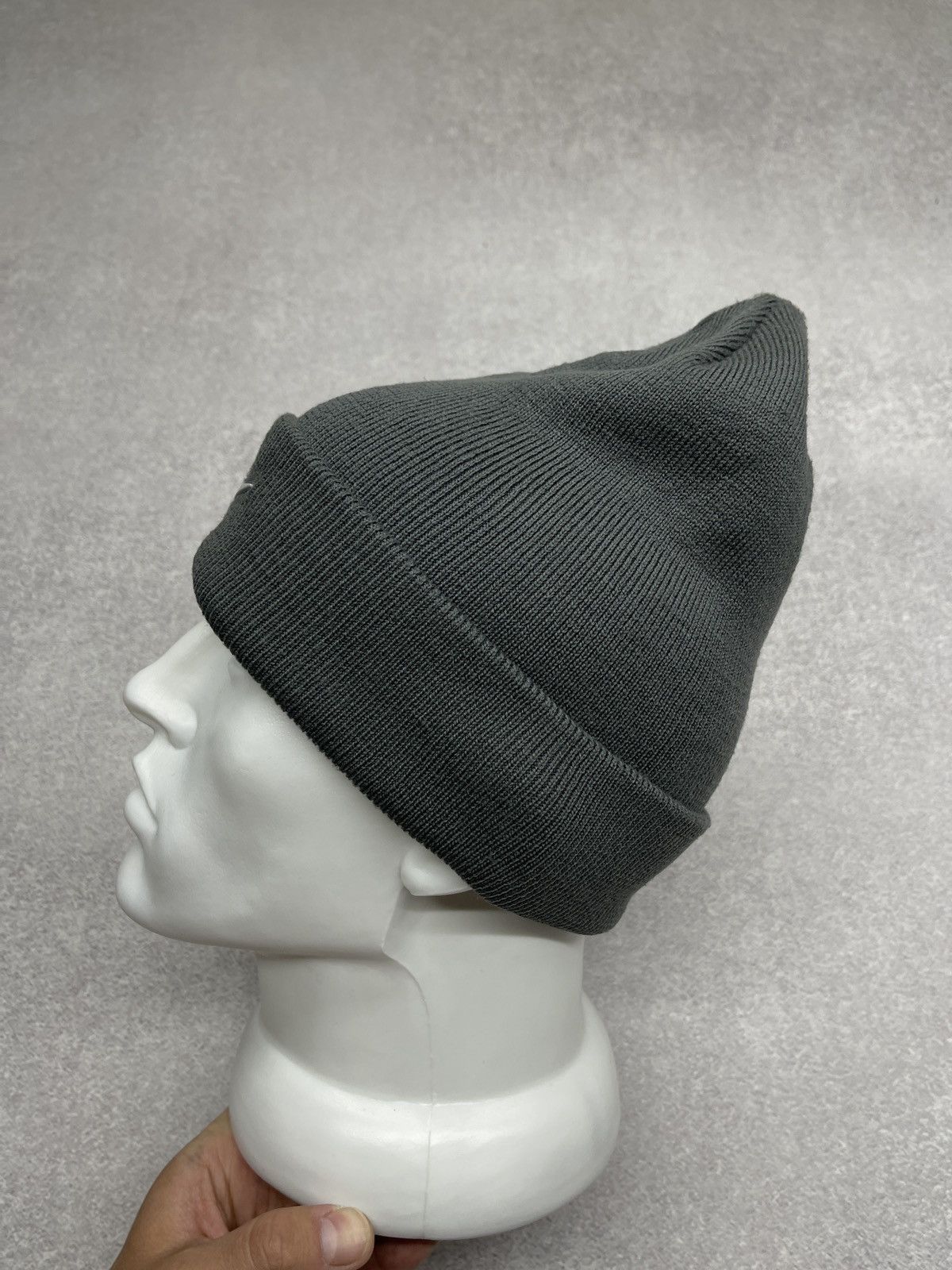 Nike Mens Nike Peak Swoosh Beanie Hat Grey Y2K ACG TN Size ONE SIZE - 4 Thumbnail