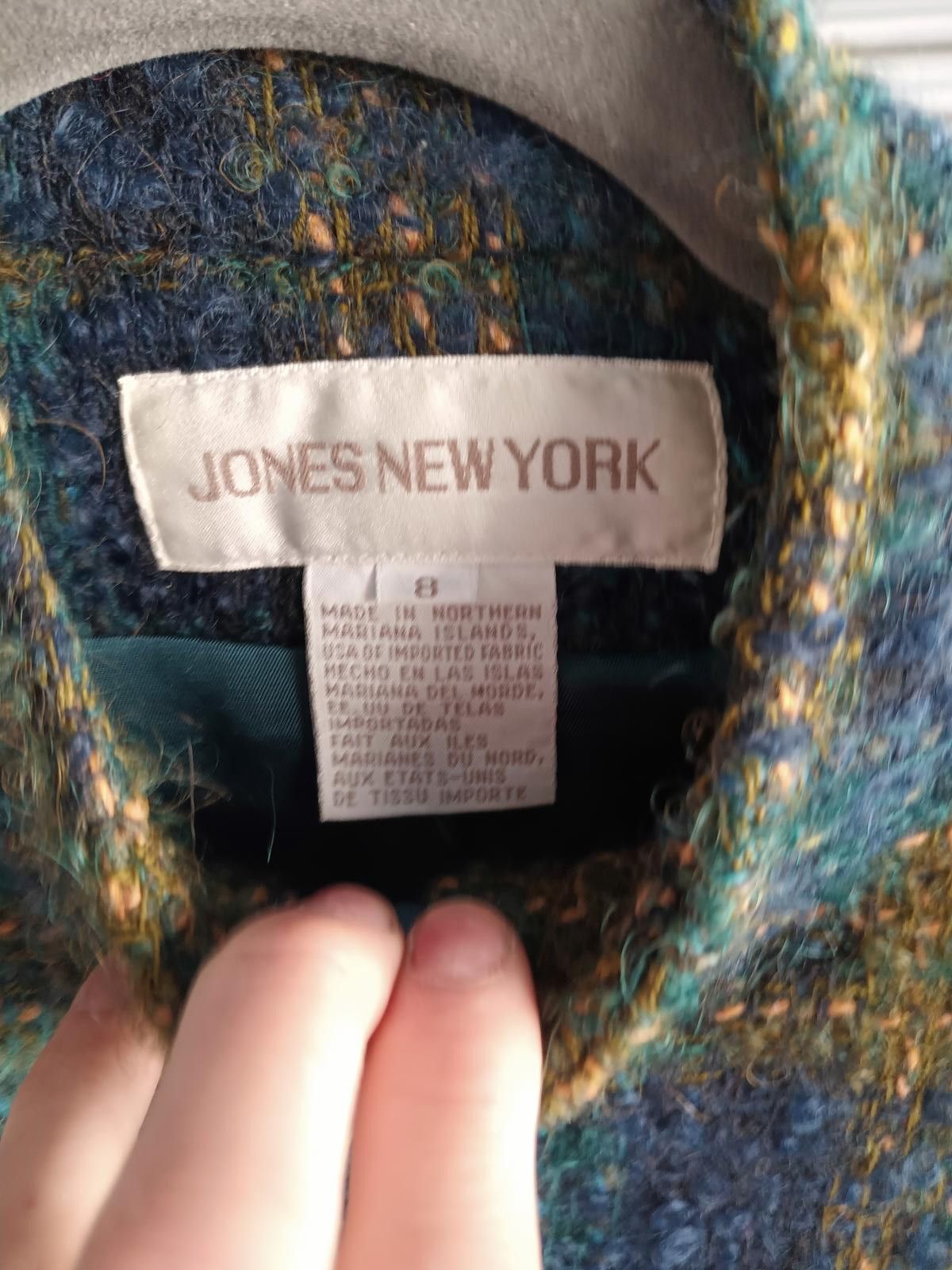 Jones New York Jones New York Women's Tweed Zip Jacket Size M / US 6-8 / IT 42-44 - 3 Thumbnail