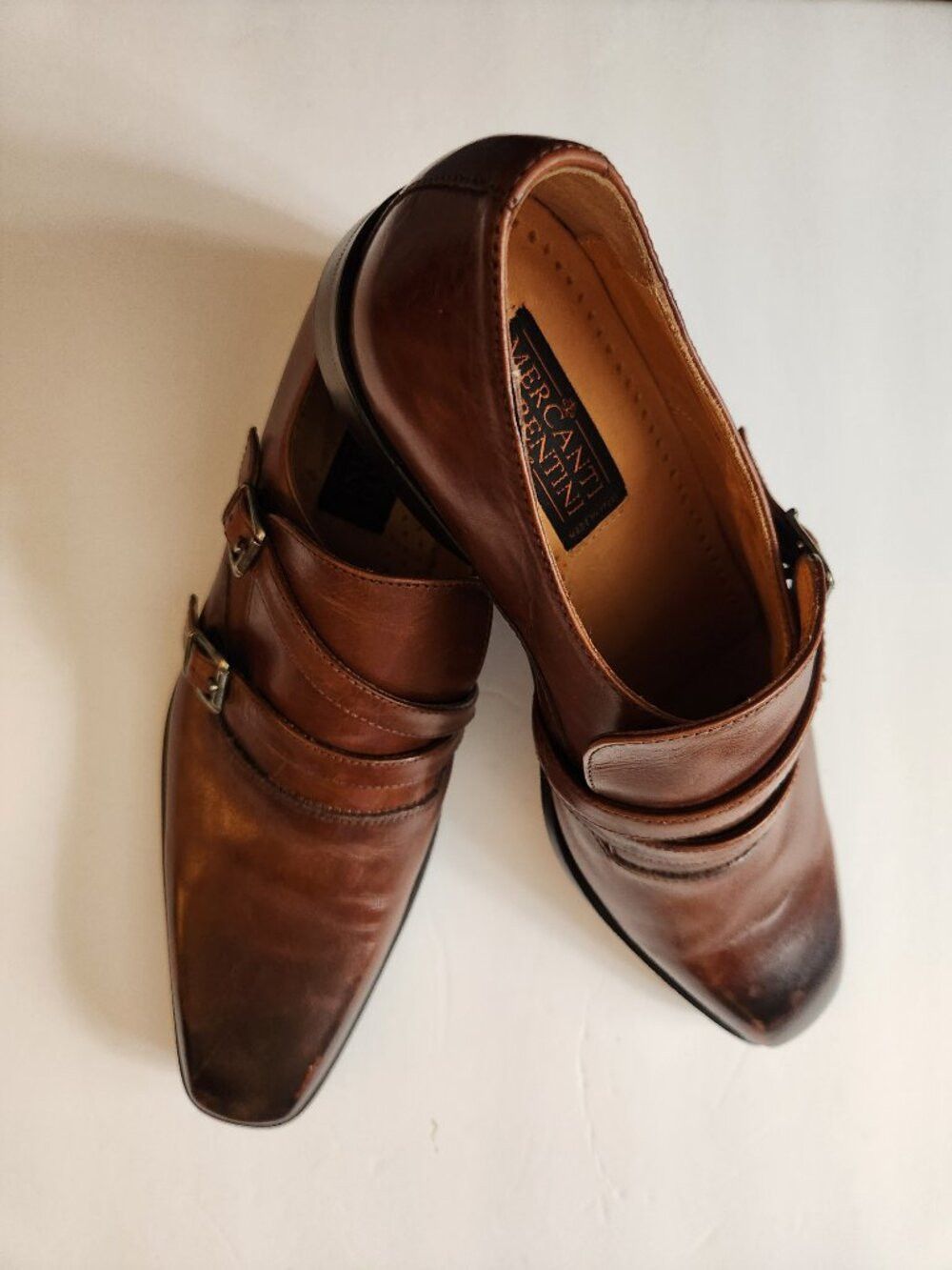 Mercanti Fiorentini Mercanti fiorentini men's brown leather dress shoes 10M Size US 10 / EU 43 - 2 Thumbnail