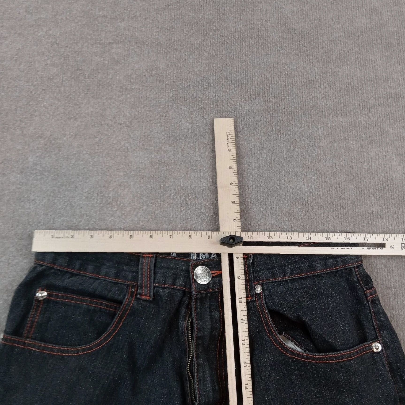 Vintage D-Max Jeans Men 36x34 Gray Straight Streetwear Embroidered Y2K Denim 5 Pocket Classic Regular Size 36 Mens Jeans Size US 34 / EU 50 - 4 Thumbnail