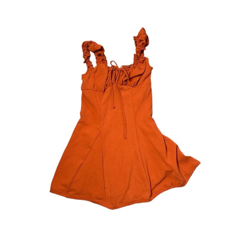 Other New Kimchi Blue Blair Orange Mini Dress Size M Size M / US 6-8 / IT 42-44 - 6 Thumbnail