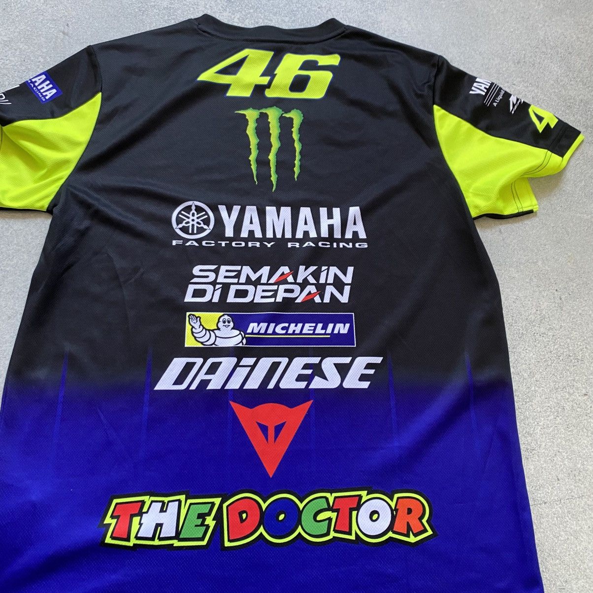 Dainese Yamaha VR46 Vintage Monster Energy Racing Moto Jersey Size US M / EU 48-50 / 2 - 6 Thumbnail