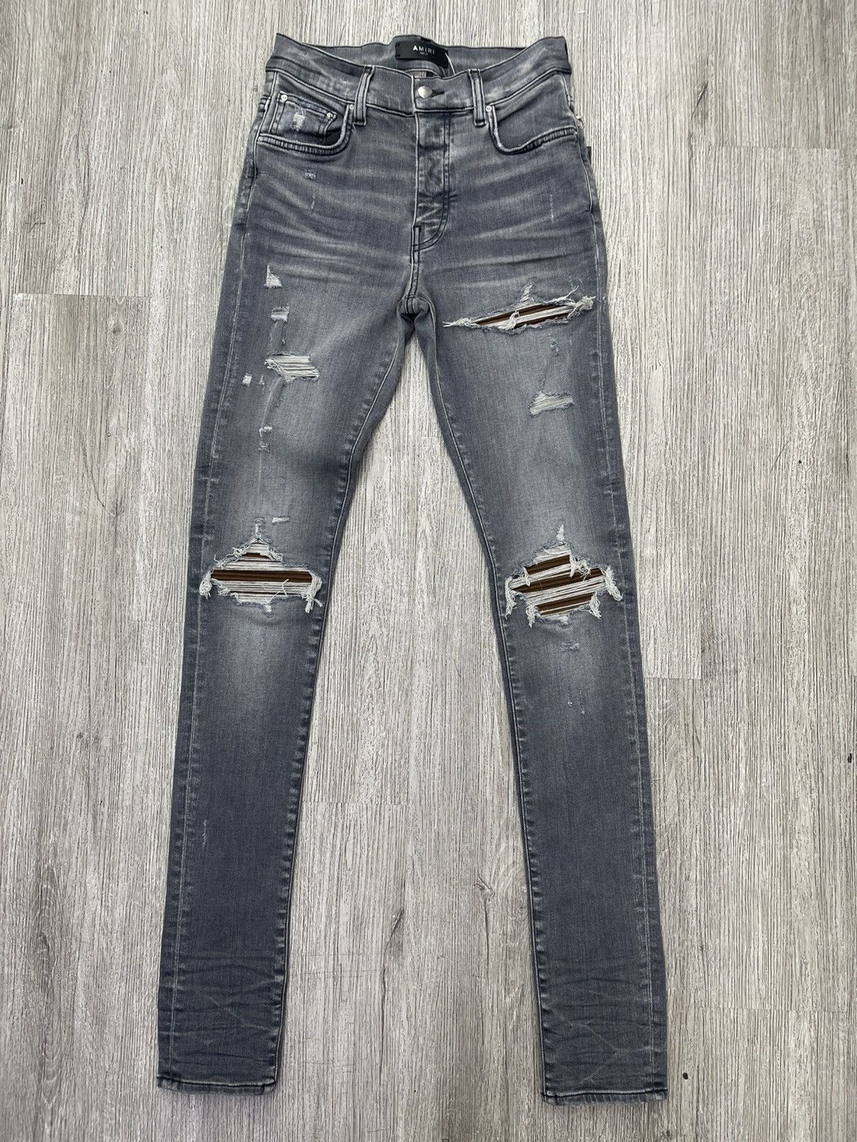 Amiri Amiri Mx1 Grey/Brown Size US 29 - 1 Thumbnail