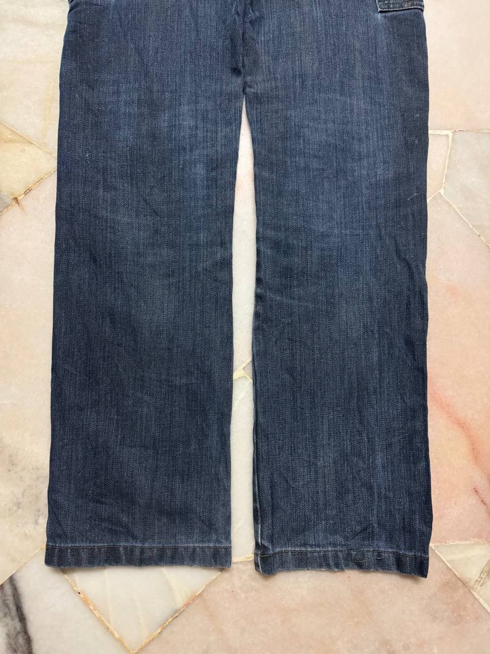 Rusty Trashed💥Vtg Bluster Multipocket Double Knee Distressed Jean Size US 31 - 20 Thumbnail