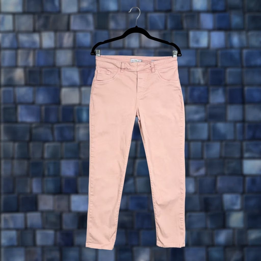Denime Beija Flor Pants Womens 6 Pink Jeans Kelly Skinny Mid Rise Stretch Denim Fem Size 28" / US 6 / IT 42 - 1 Thumbnail