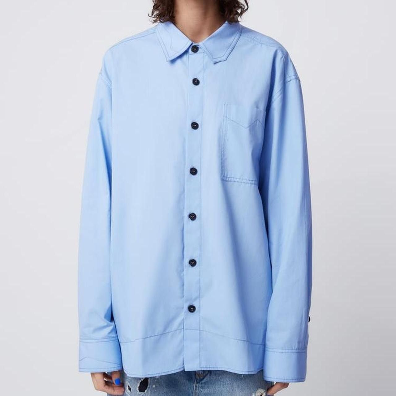 Ader Error × Zara Ader Error x Zara Blue Button Down Shirt Size US M / EU 48-50 / 2 - 1 Thumbnail