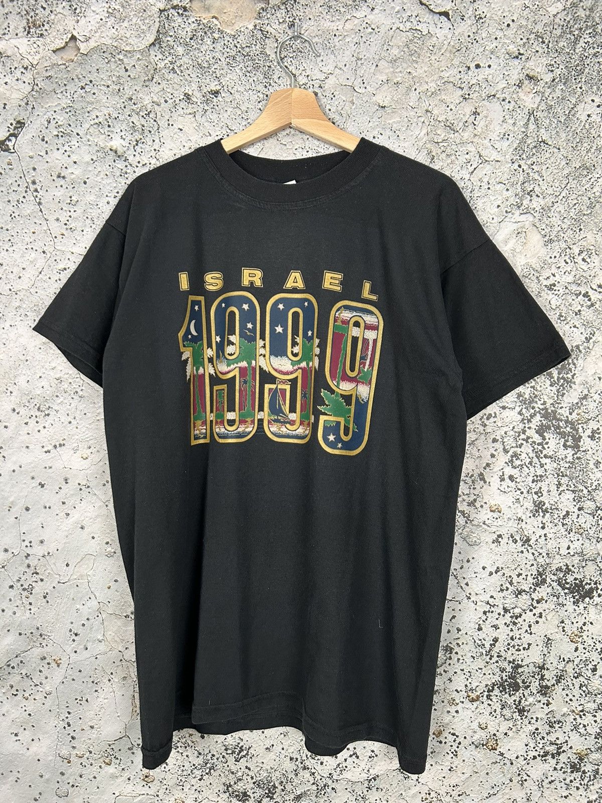 Vintage Vintage Israel 1999 Graphic Tee Avant-garde Punk Rock 90s Size US XL / EU 56 / 4 - 1 Thumbnail