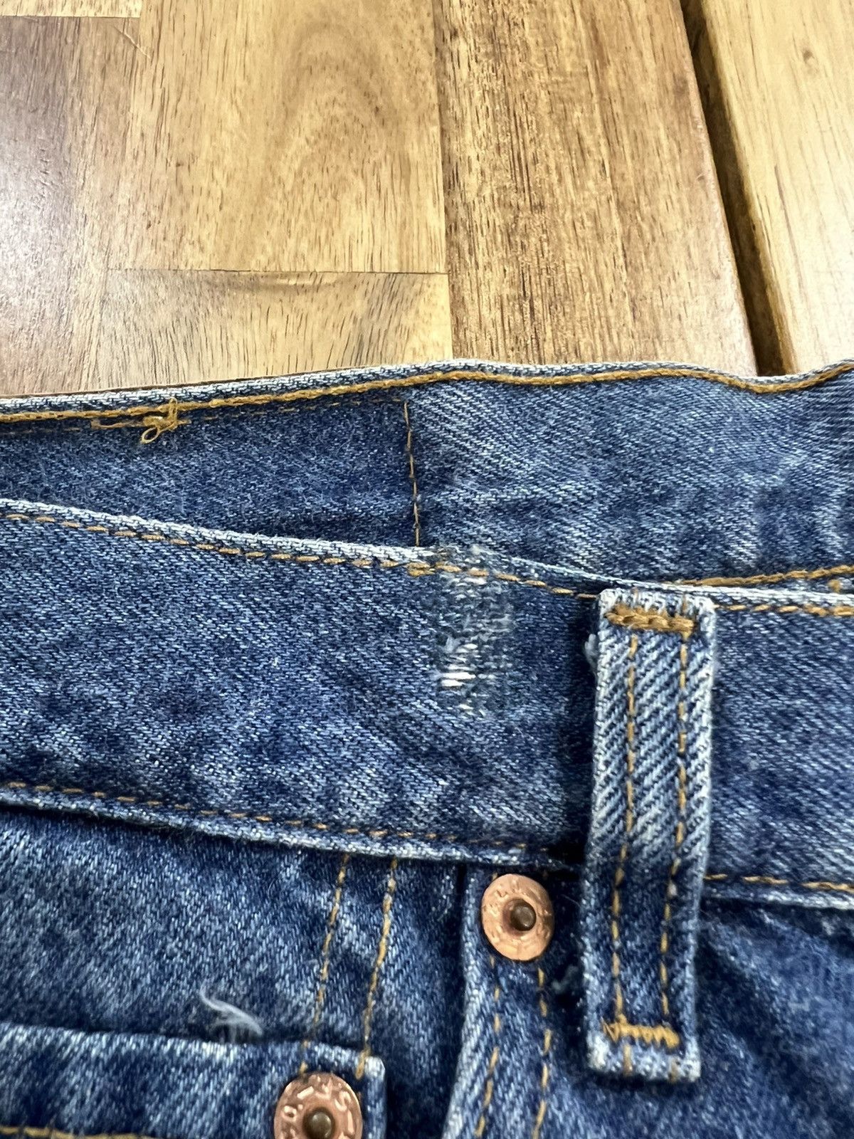 Levi's Vintage 90’s Levis 501 Small e Non Selvedge Denim Jeans Size US 32 / EU 48 - 6 Thumbnail