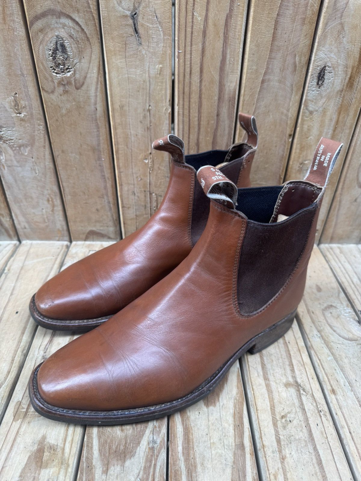 R.M. Williams R.M.Williams Brown leather Australian Men Boots UK 8 H US 9 Size US 9 / EU 42 - 1 Thumbnail
