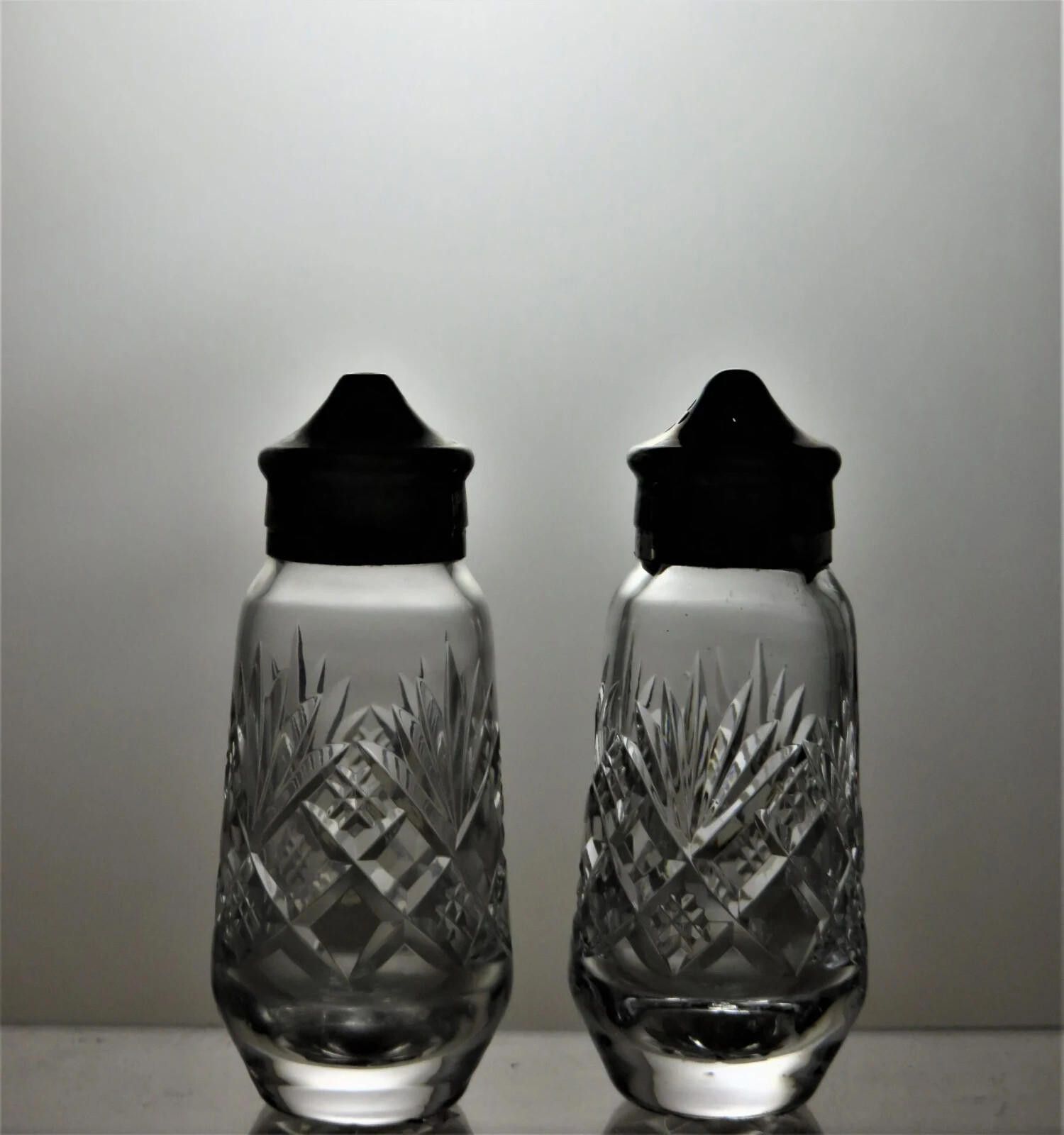 Other Crystal Cut Glass Salt and Pepper Shakers 4" Size ONE SIZE - 1 Thumbnail