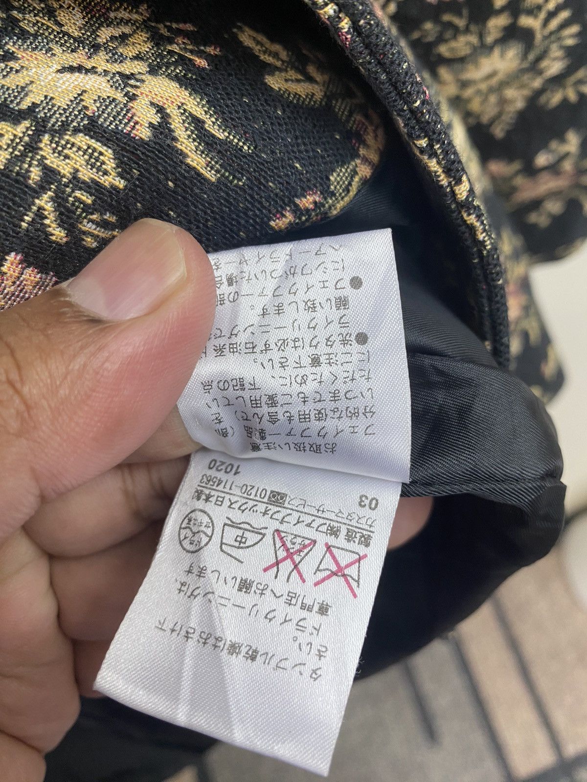 If Six Was Nine Japanese Fashion Peyton Place Black Floral Trench Coat Size S / US 4 / IT 40 - 13 Thumbnail