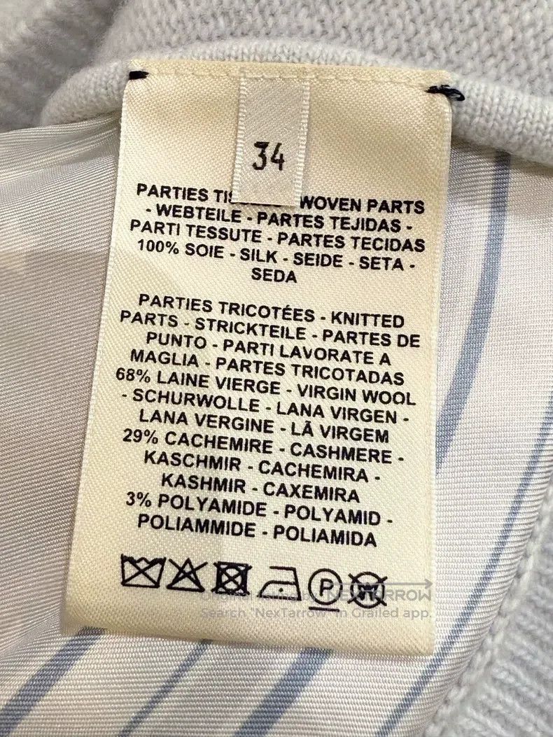 Hermes Hermes Silk and cashmere blend cardigan jacket Size XXS / US 00 / IT 34 - 8 Thumbnail