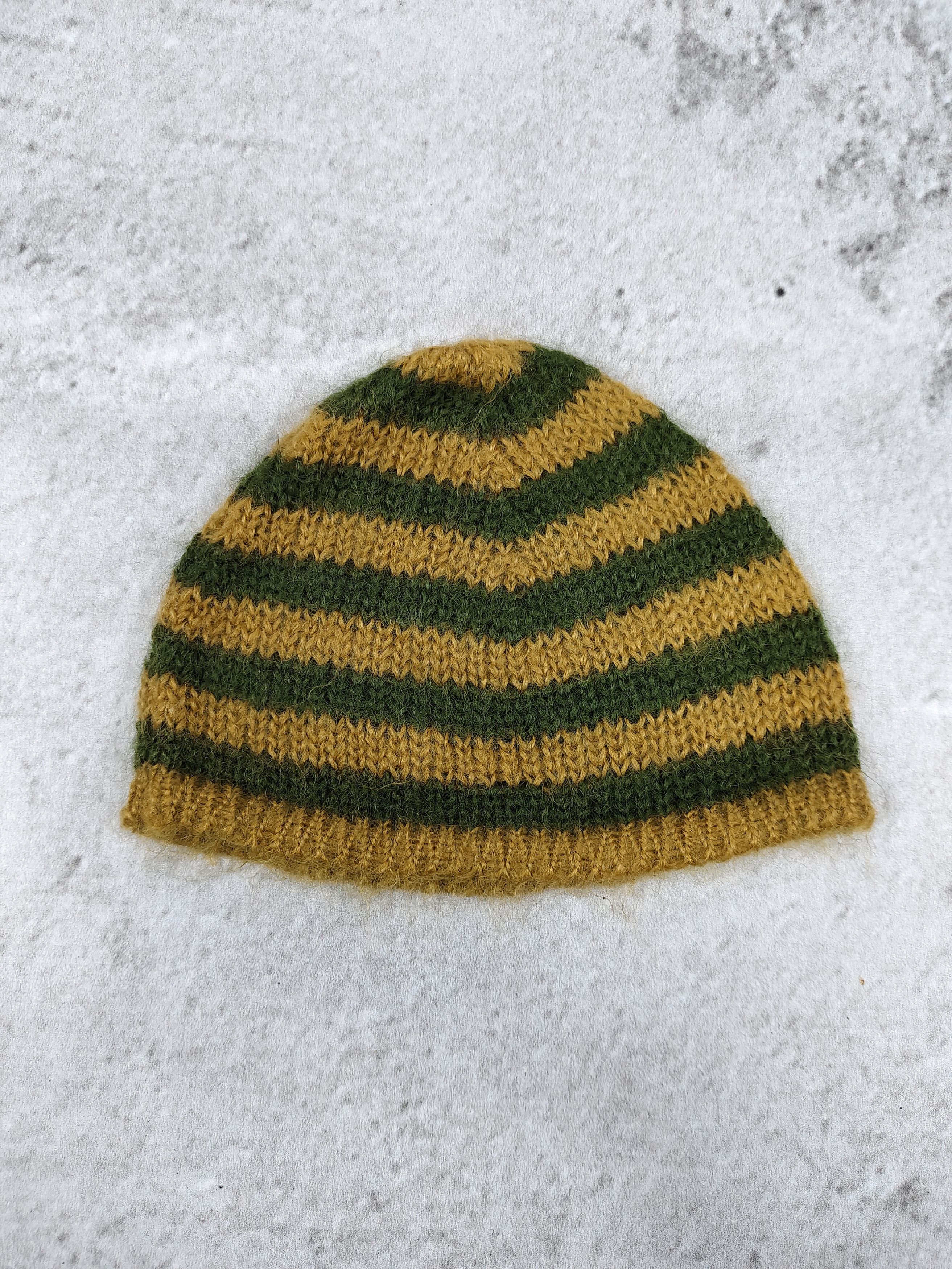 Vintage 1990s Heritage- Artisan Made Archive Wool Knit Beanie Hat Size ONE SIZE - 3 Thumbnail