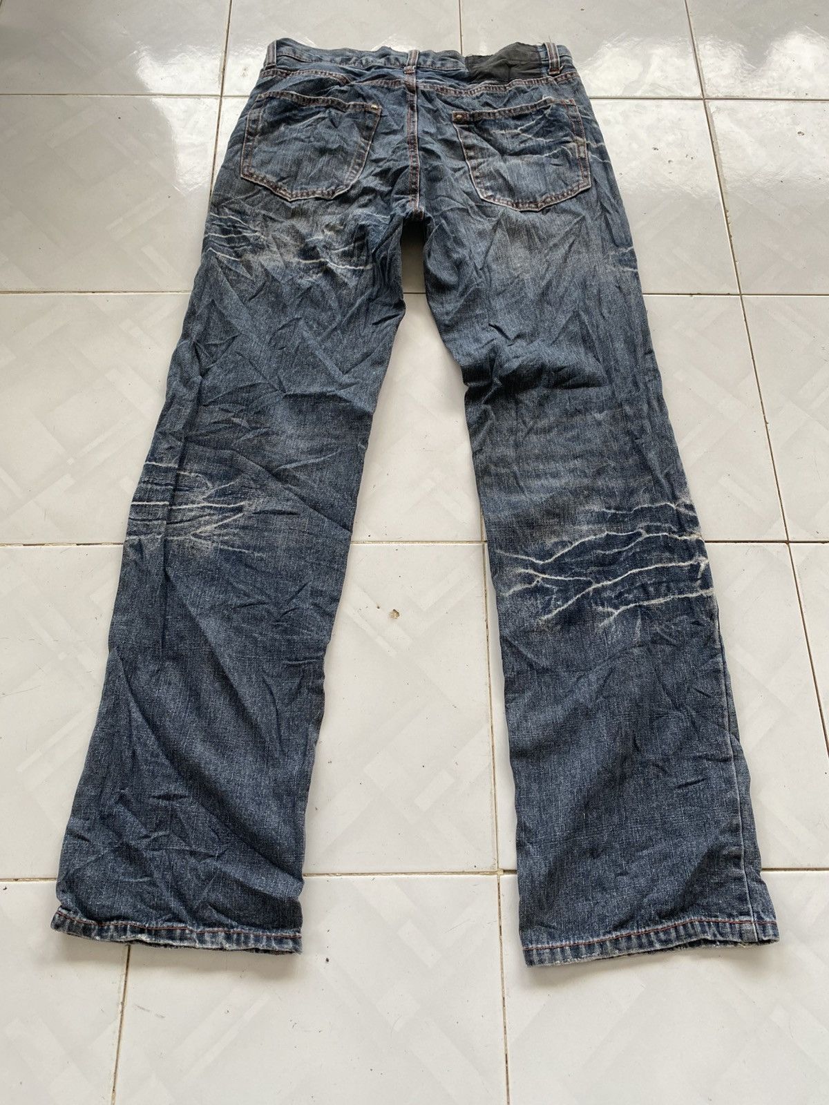 Japanese Brand Lowbox Whiskes Jeans Size US 31 - 4 Thumbnail