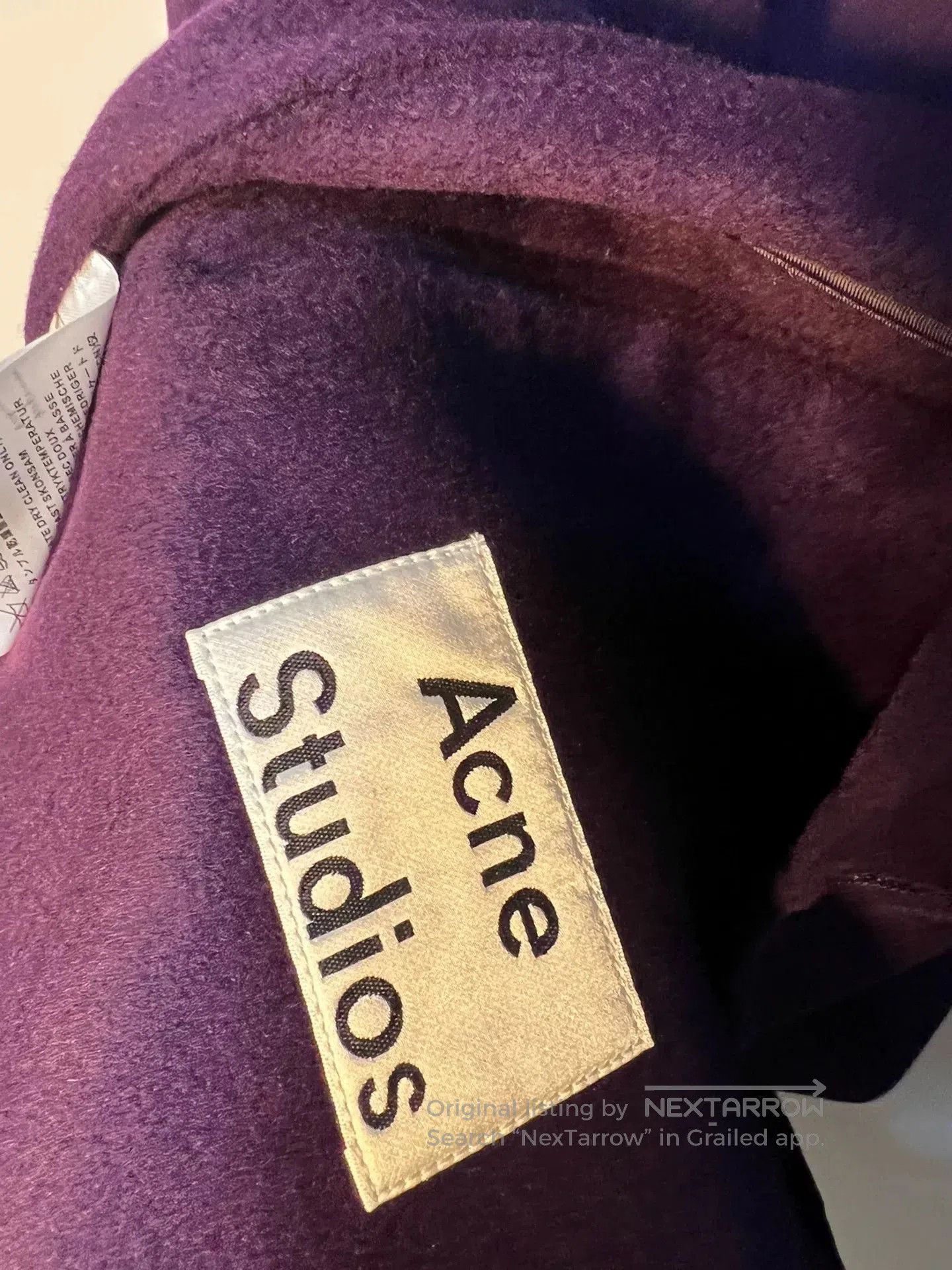 Acne Studios Acne Studios Purple Cashmere Coat. Size US M / EU 48-50 / 2 - 6 Thumbnail