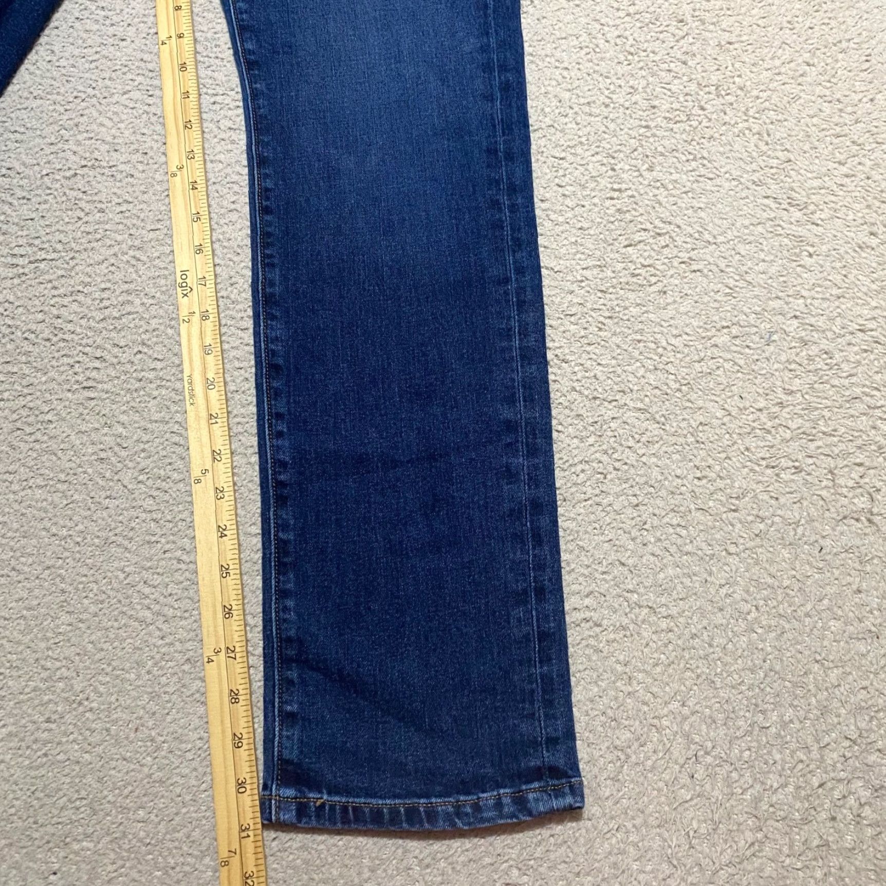 Vintage Joe's Jeans Brixton Straight Jeans Blue Denim Dark Wash Slim Mid Rise Men 31 Inseam 31 5-Pocket Cotton Blend Cotton Polyester China Mexico Vintage No Size US 31 - 6 Thumbnail