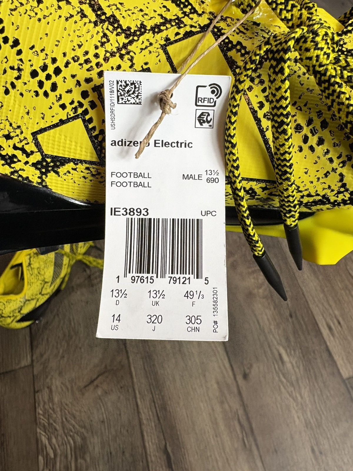 Adidas Adidas Adizero Electric II Football Cleat IE3893 Mens sz 14 Size US 14 / EU 47 - 9 Thumbnail