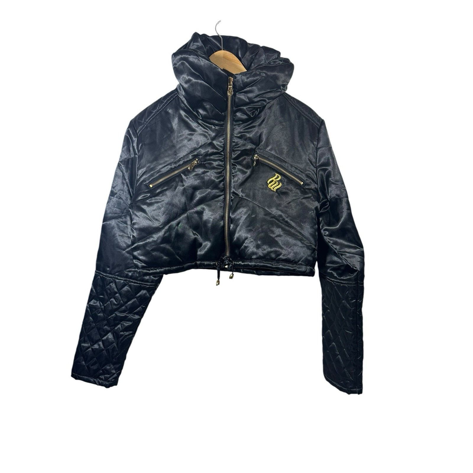Rocawear Vintage Rocawear Rhinestone Cropped Coat Jacket Y2K Hip Hop Size L / US 10 / IT 46 - 1 Thumbnail