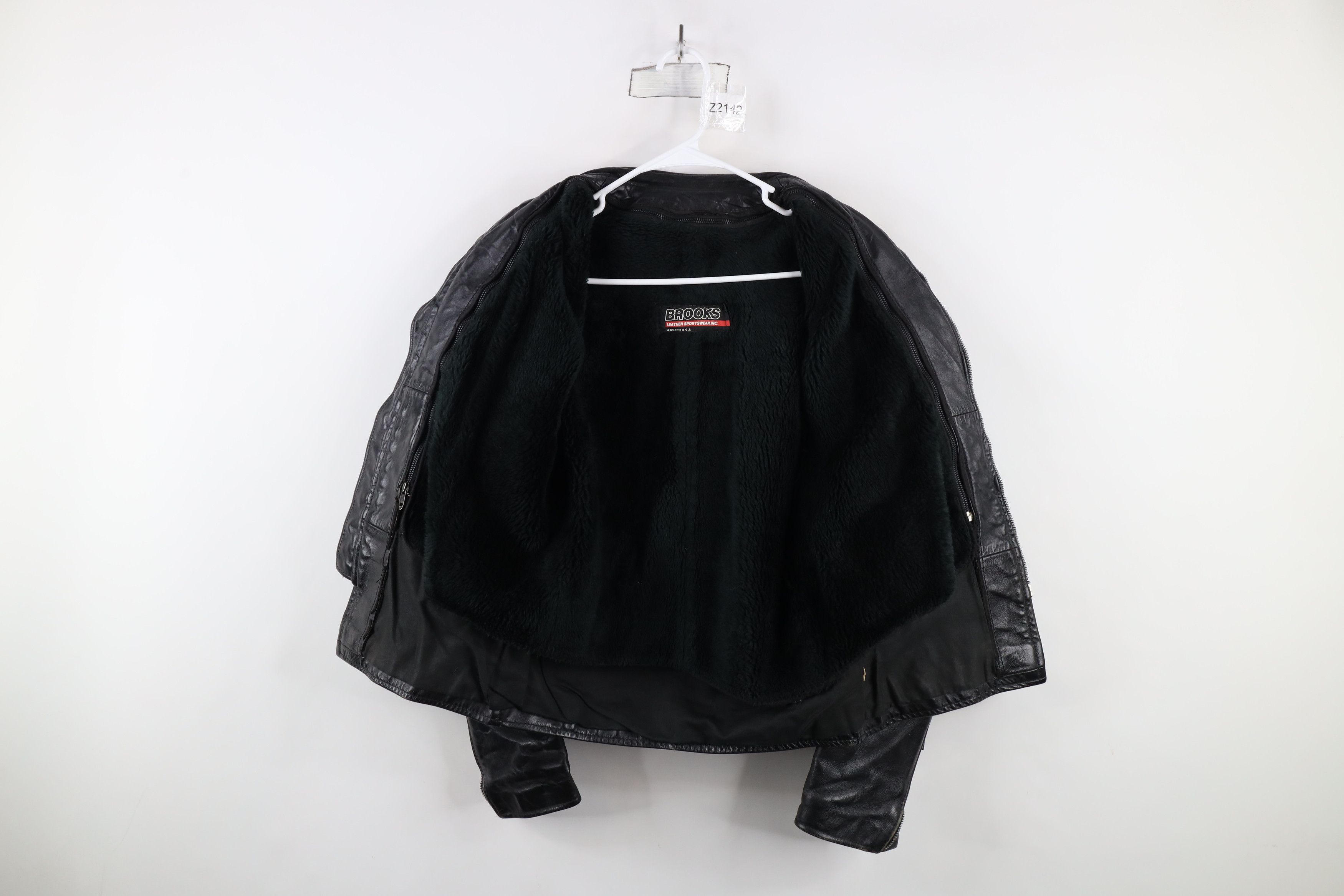 Vintage Vintage 60s 70s Streetwear Leather Cafe Racer Jacket USA Size US L / EU 52-54 / 3 - 10 Thumbnail