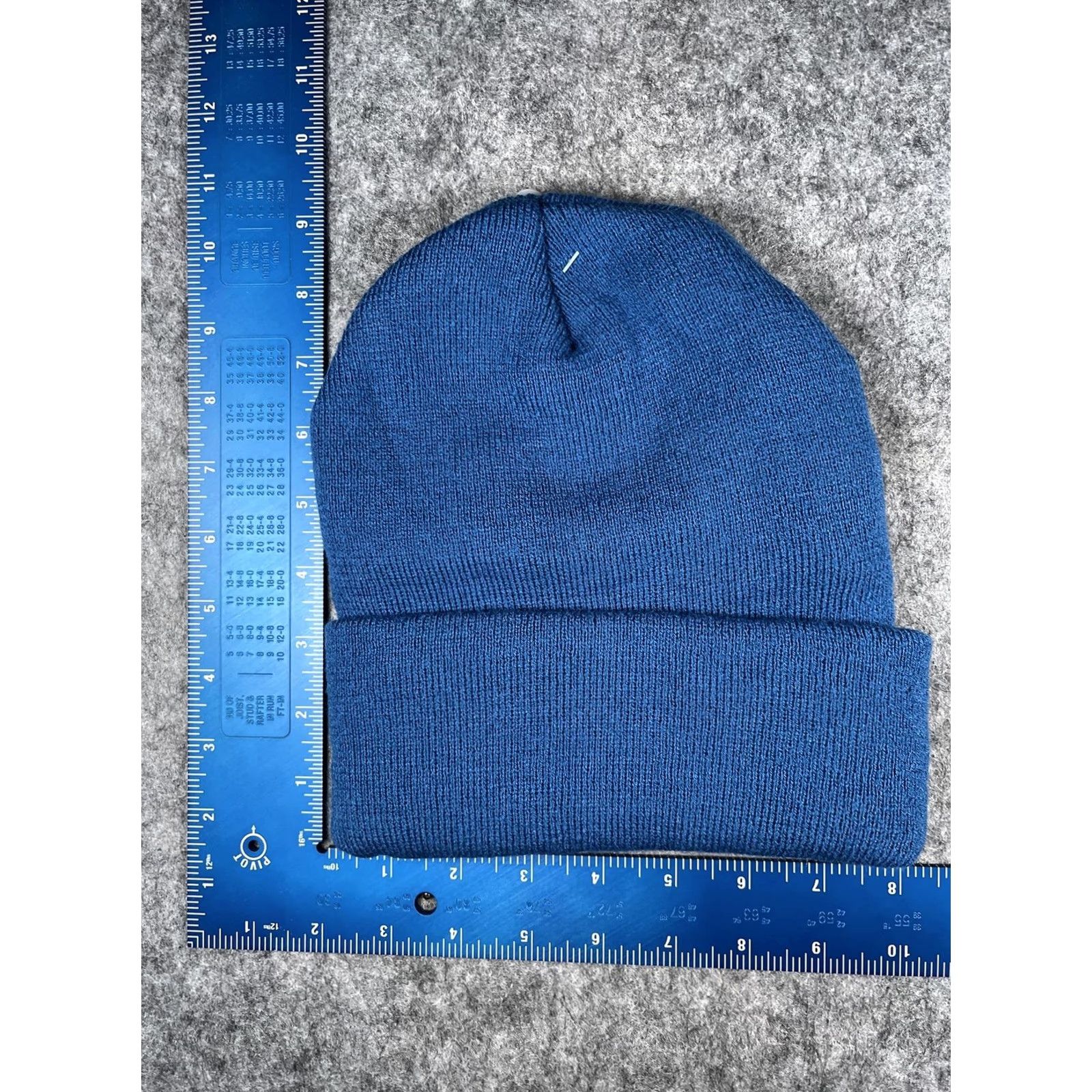 Vintage Thinsulate Beanie Mens M Blue Knit Insulated Winter Hat Star Patch Casual Size ONE SIZE - 4 Thumbnail