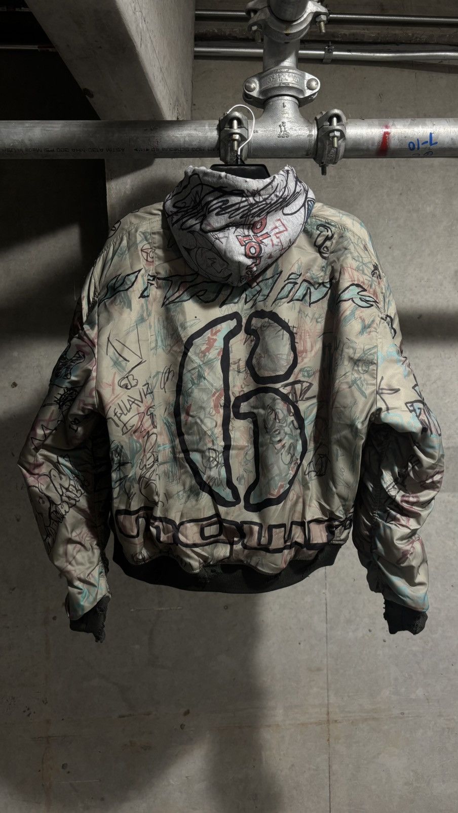 Mowalola Mowalola Graffiti Bomber Size US L / EU 52-54 / 3 - 4 Thumbnail