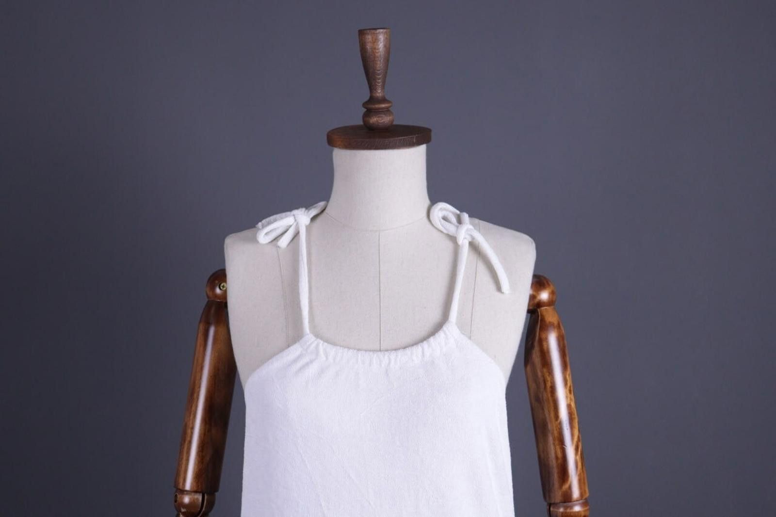 A.P.C. A.P.C White Spaghetti Strap Sundress Mini Dress Size S Size S / US 4 / IT 40 - 2 Thumbnail