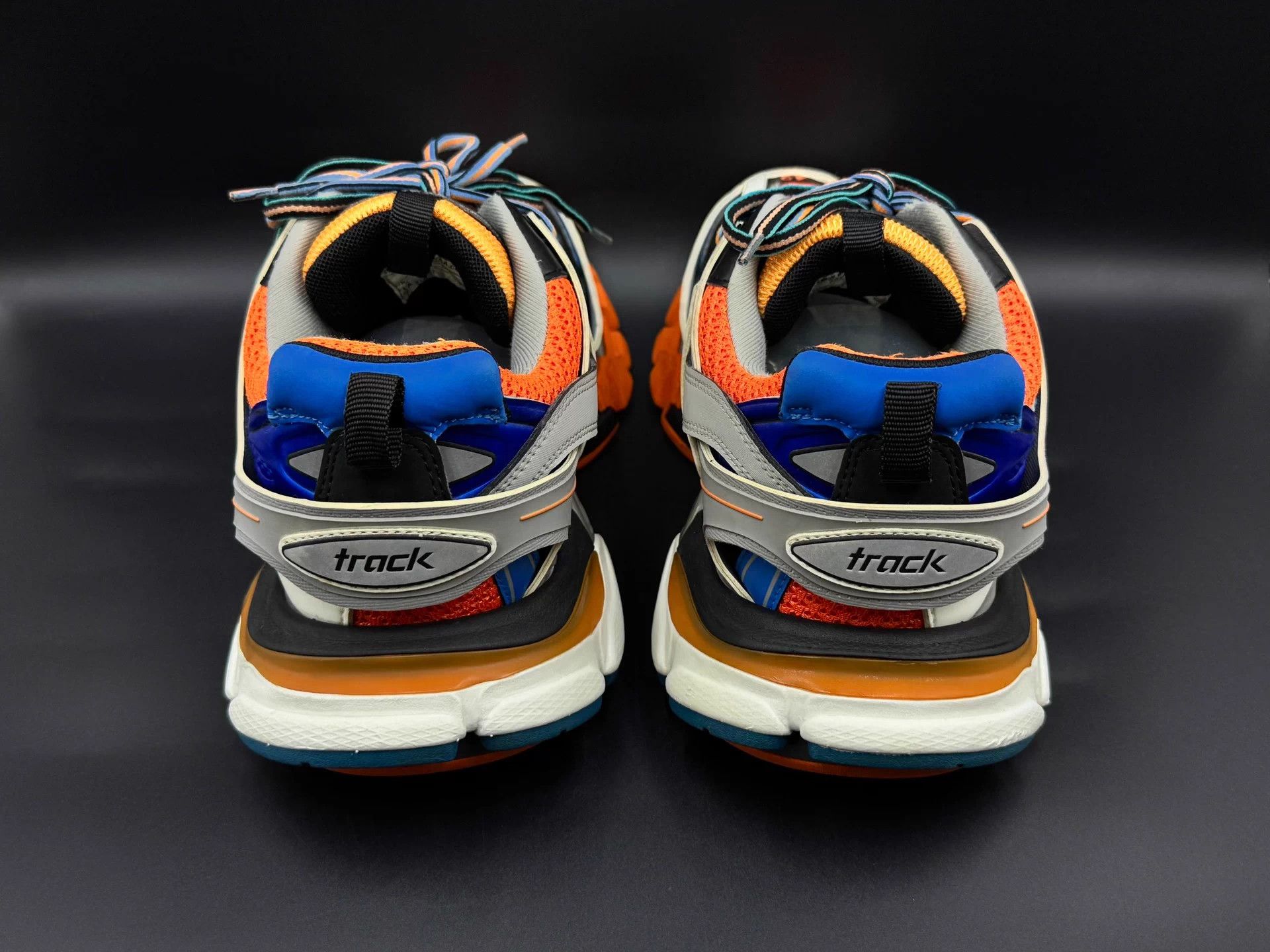 Balenciaga Balenciaga Track 1.0 Lace-up Low Top Men's White Orange Size US 9 / EU 42 - 5 Thumbnail