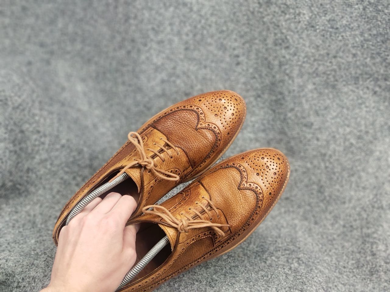 Berwick 1707 Berwick 1707 grainy leather Lace Up Brogue shoes Spain Made Size US 10.5 / EU 43-44 - 13 Thumbnail