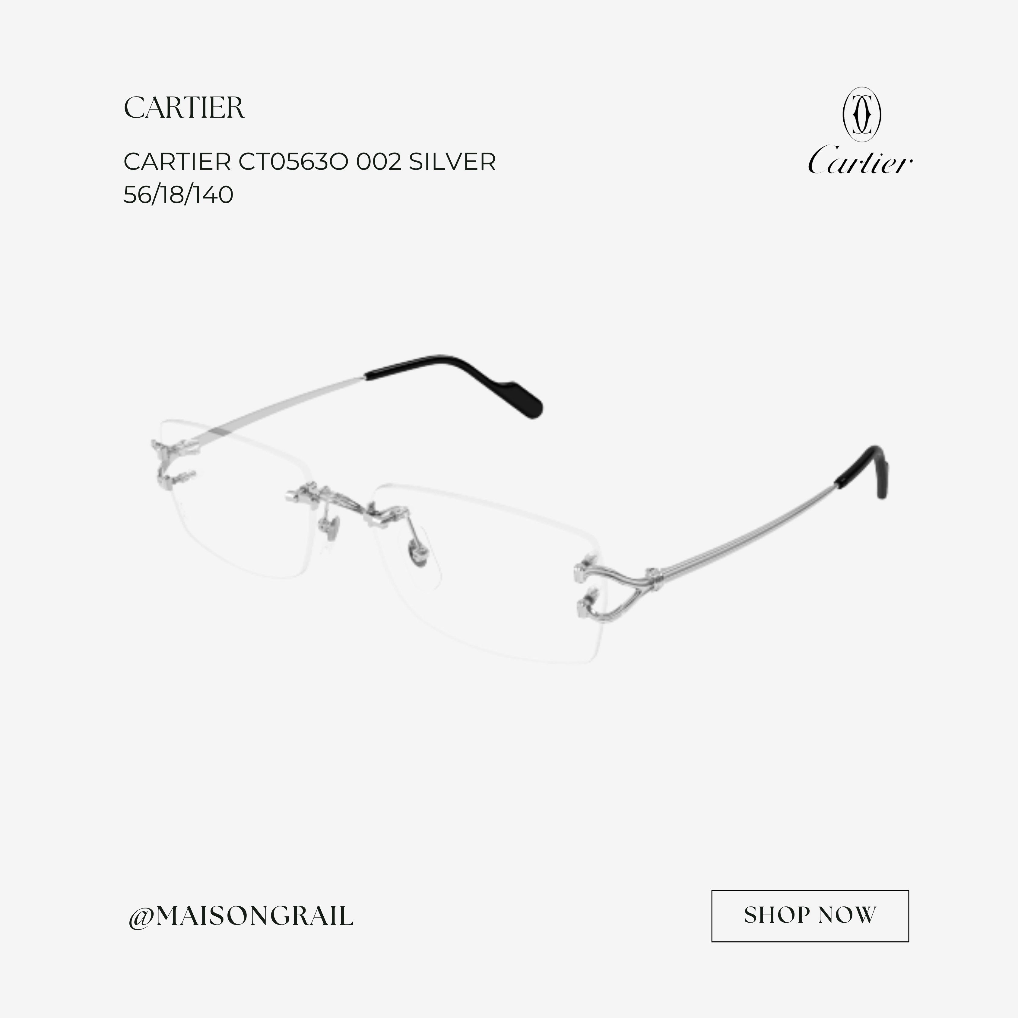 CARTIER CT0563O 002 EYEGLASSES