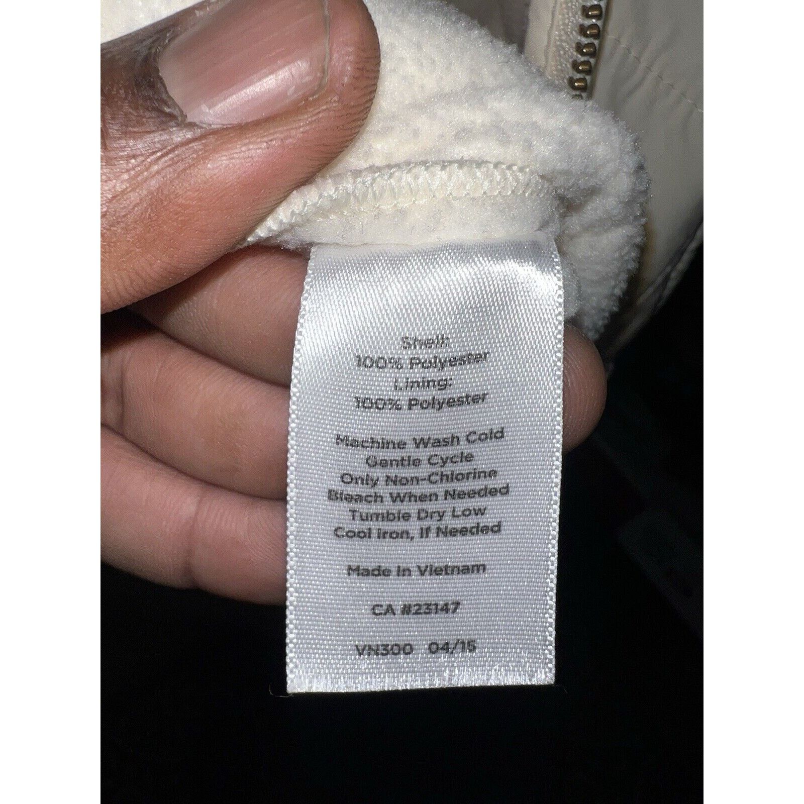 Robert Talbott Talbots White Lined Puffer Vest Women’s Size XL Ivory Jacket Size XL / US 12-14 / IT 48-50 - 5 Thumbnail