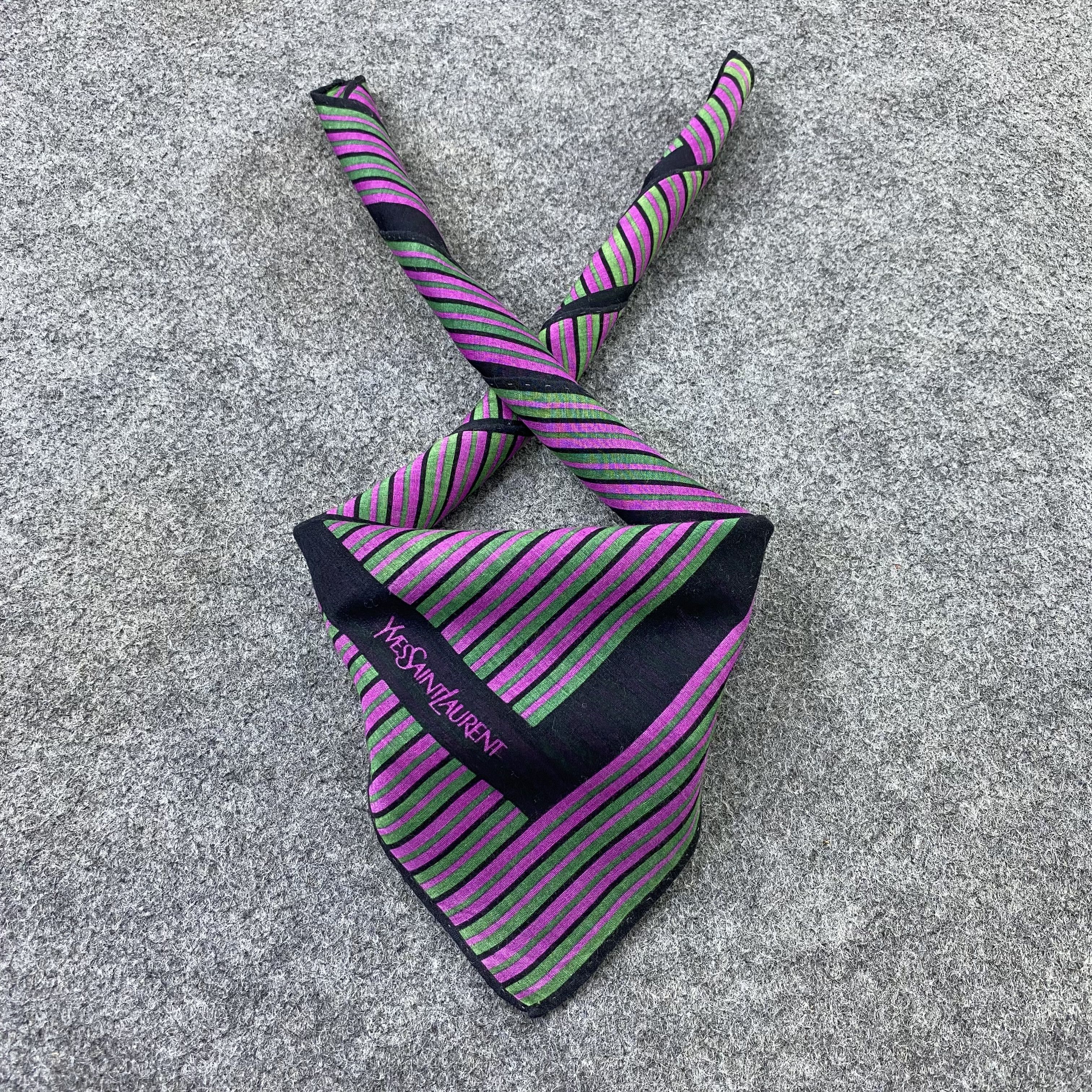 Yves Saint Laurent Yves Saint Laurent Handkerchief Neckerchief Bandana-B1677 Size ONE SIZE - 2 Thumbnail