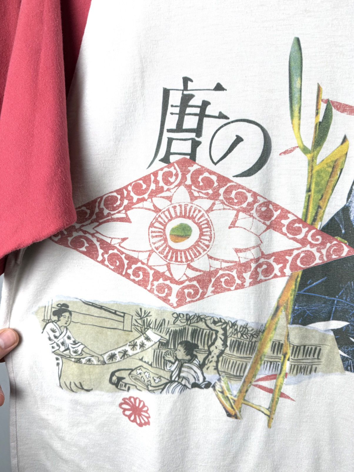 Vintage Vintage Panda Bamboo Japan Hieroglyphs Art T Shirt Size US L / EU 52-54 / 3 - 3 Thumbnail