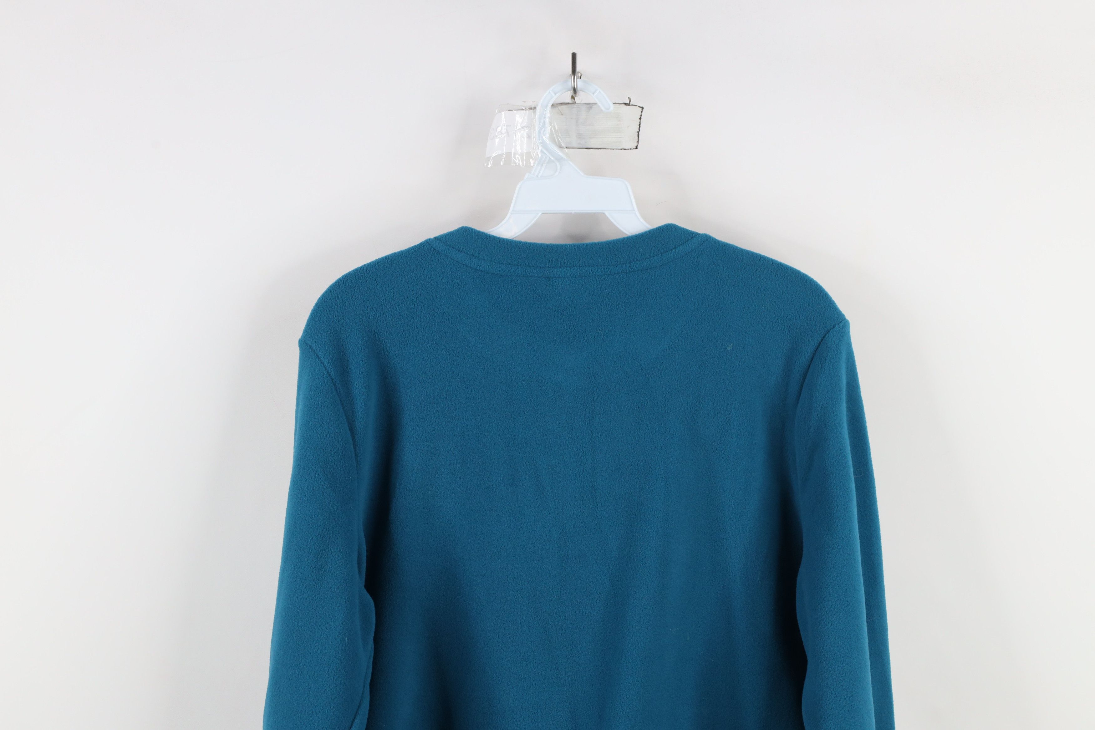 Lands' End × Vintage New Lands End 100 Polartec Fleece Snap Button Henley Sweater Size M / US 6-8 / IT 42-44 - 14 Thumbnail