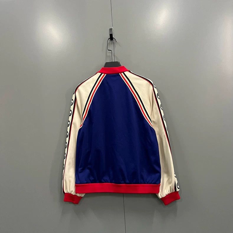 Gucci Gucci Color-blocking side GG printed school uniform jacket Size US L / EU 52-54 / 3 - 3 Thumbnail