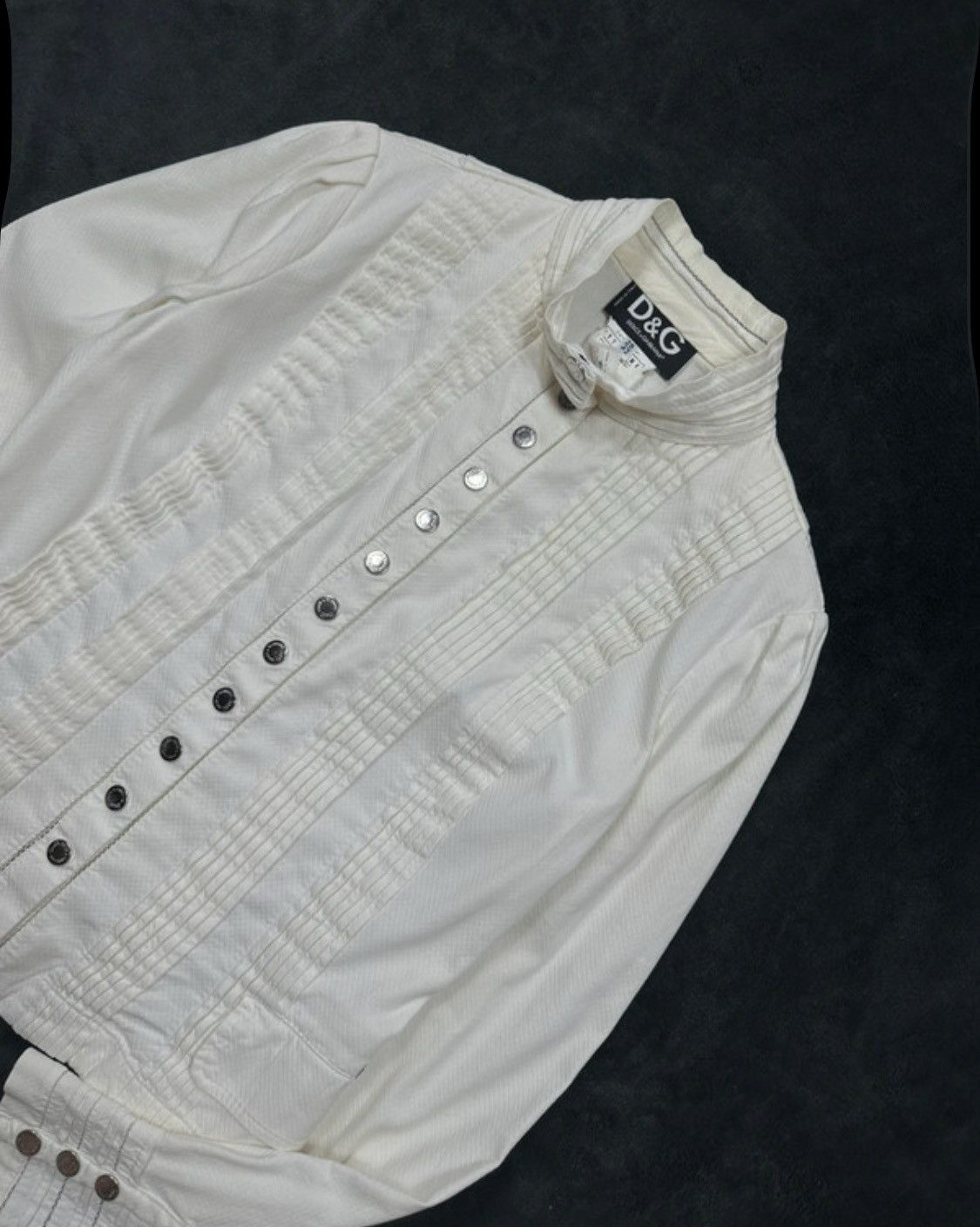 Dolce & Gabbana Vintage 2000s D&G Dolce & Gabbana White Style Retro Jacket Size S / US 4 / IT 40 - 3 Thumbnail
