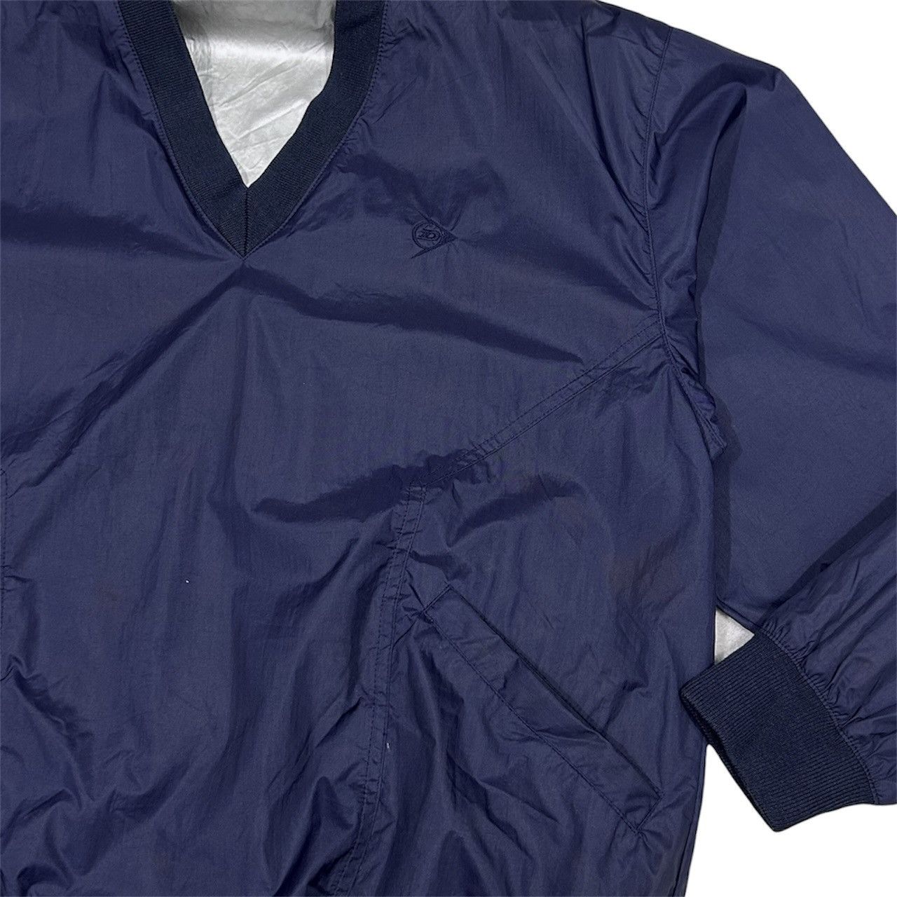 Dunlop Vintage 90s Dunlop V-Neck Pullover Windbreaker Jacket Size US M / EU 48-50 / 2 - 6 Thumbnail