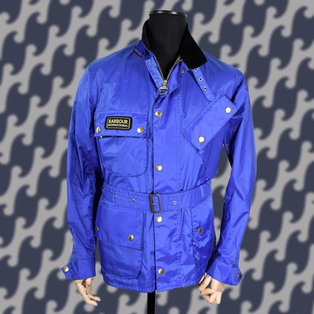 Barbour Barbour Nylon International Jacket Men L Belted Zip Navy Blue 100% Polyamide Solid Vintage: No Size US L / EU 52-54 / 3 - 1 Thumbnail