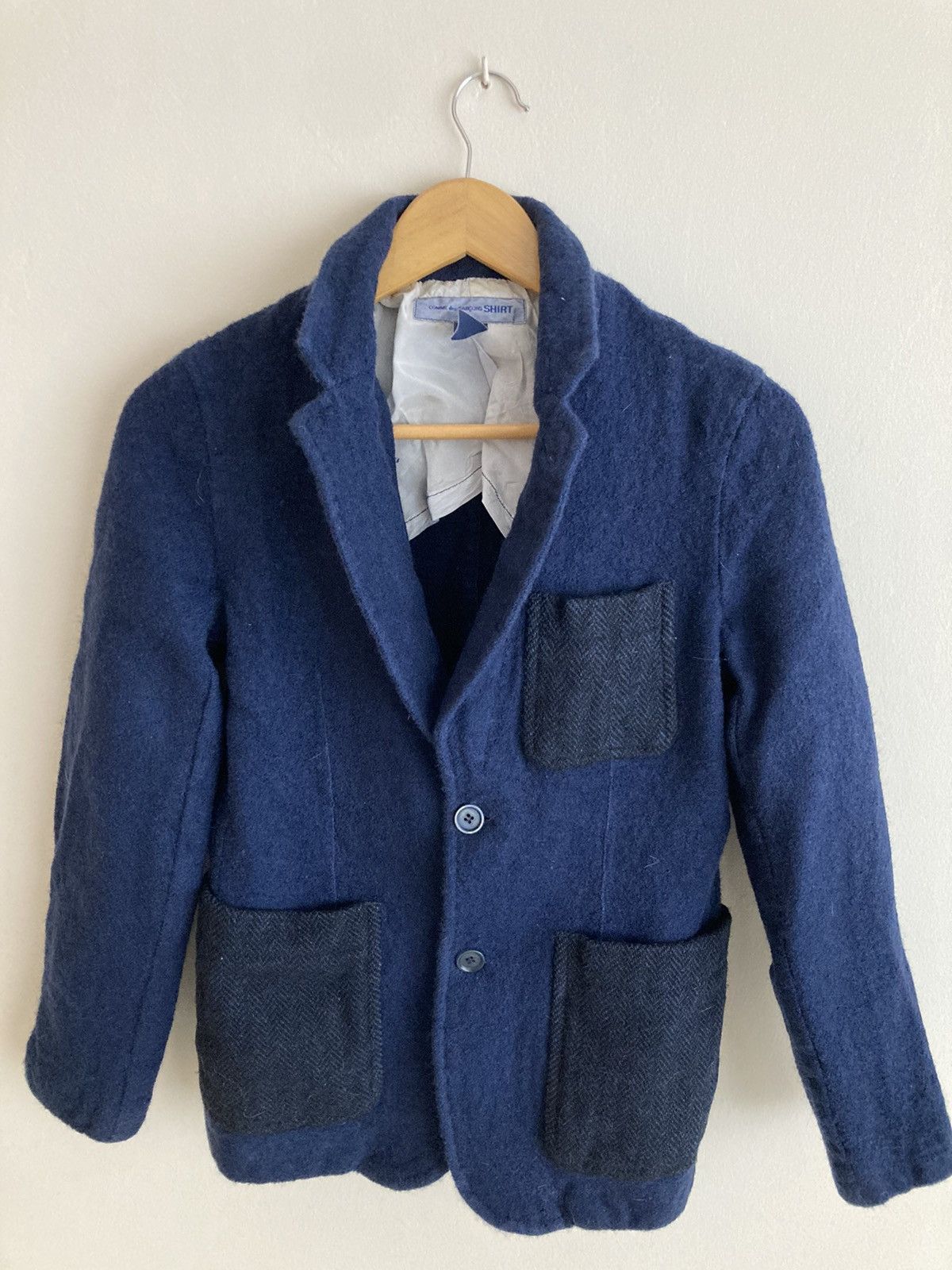 Comme des Garcons × Comme des Garcons SHIRT Comme des Garçons SHIRT vintage felt jacket Size US S / EU 44-46 / 1 - 1 Thumbnail