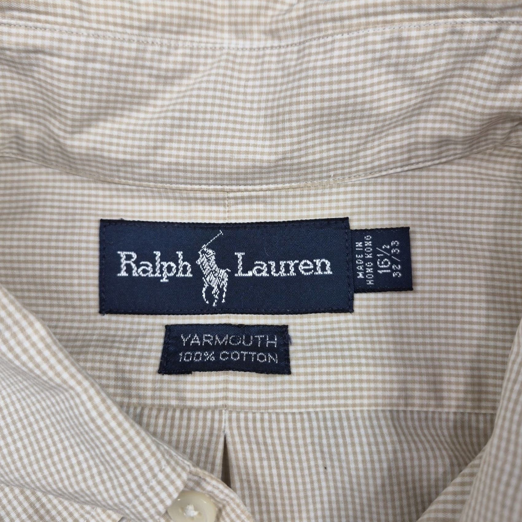 Ralph Lauren VINTAGE Ralph Lauren Dress Shirt Mens 16.5 32/33 Bieje Yarmouth Classic Fit Size 46R - 4 Thumbnail