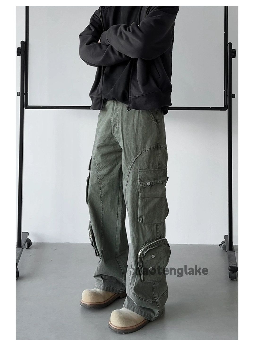 Designer × Japanese Brand × Vintage urban utility washed faded cleanfit skate punk cargo pants Size US 28 / EU 44 - 1 Thumbnail