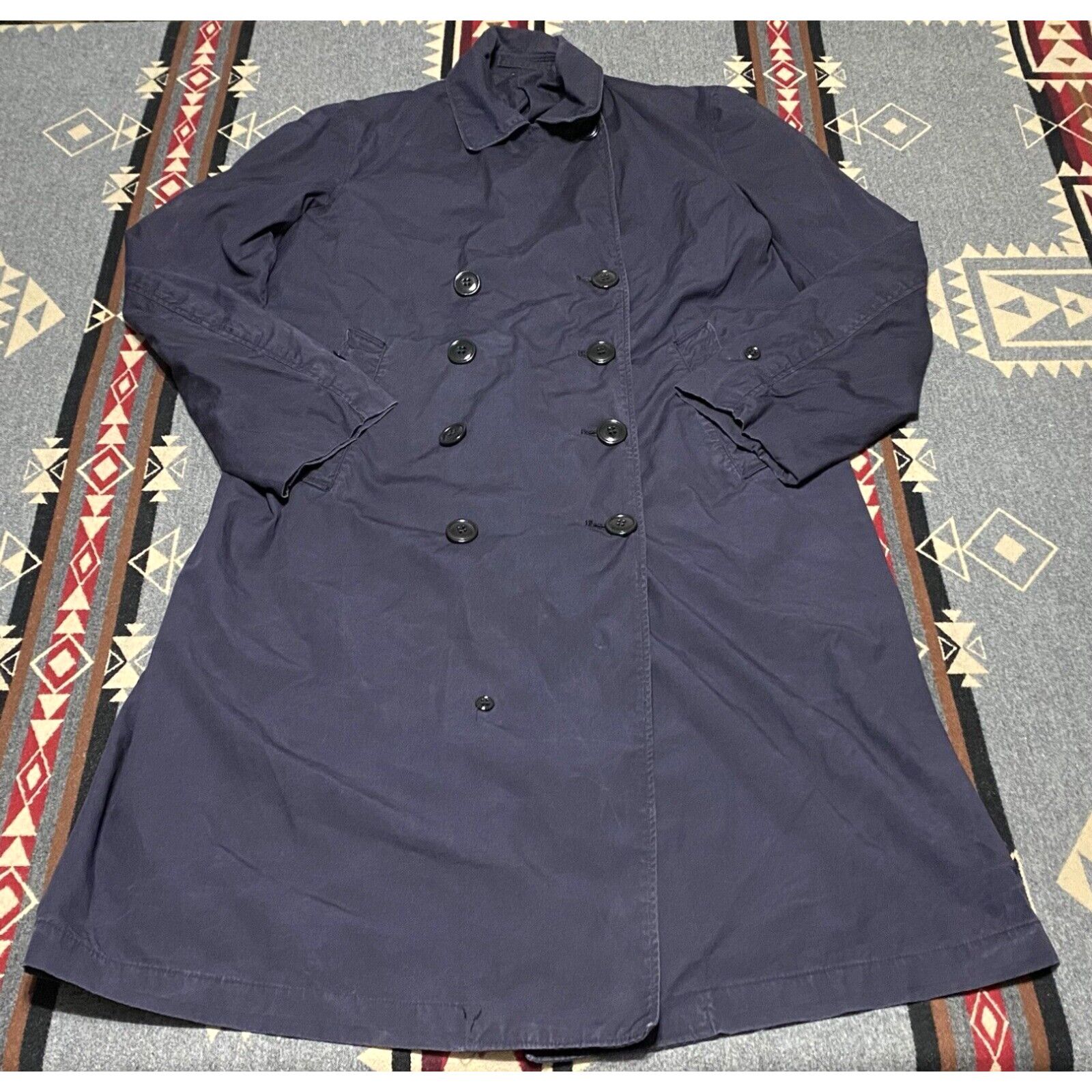 image of Rains Dsa-1-4317-64-C Us Navy Rain Poplin Jacket Size M 38-40R Vietnam Military Hr in White, Men's