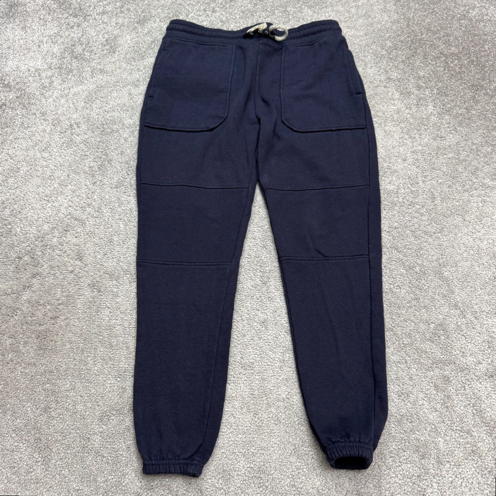 Vintage Retreat Jogger Sweatpants Mens S Blue Fleece Casual Activewear Casual Streetwear Athletic Size US 29 - 2 Thumbnail