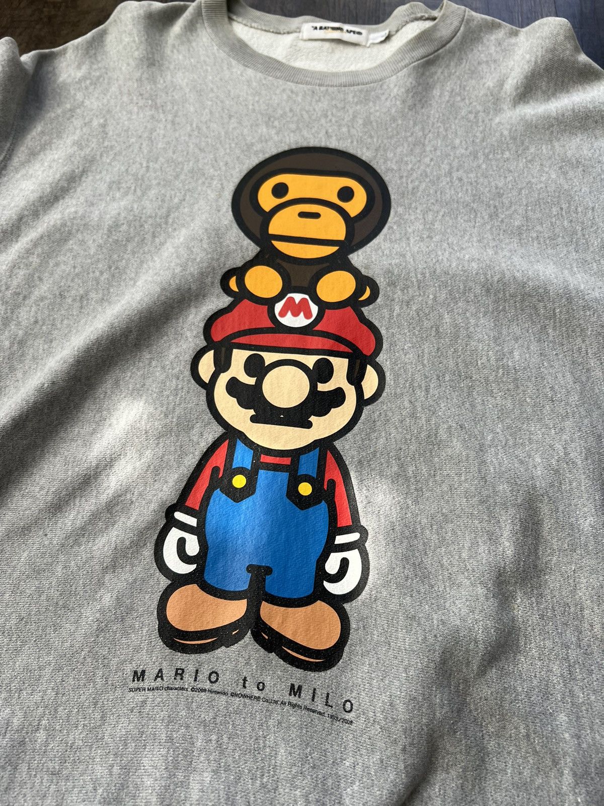 Bape Bape x Mario Sweatshirt Size US L / EU 52-54 / 3 - 2 Thumbnail