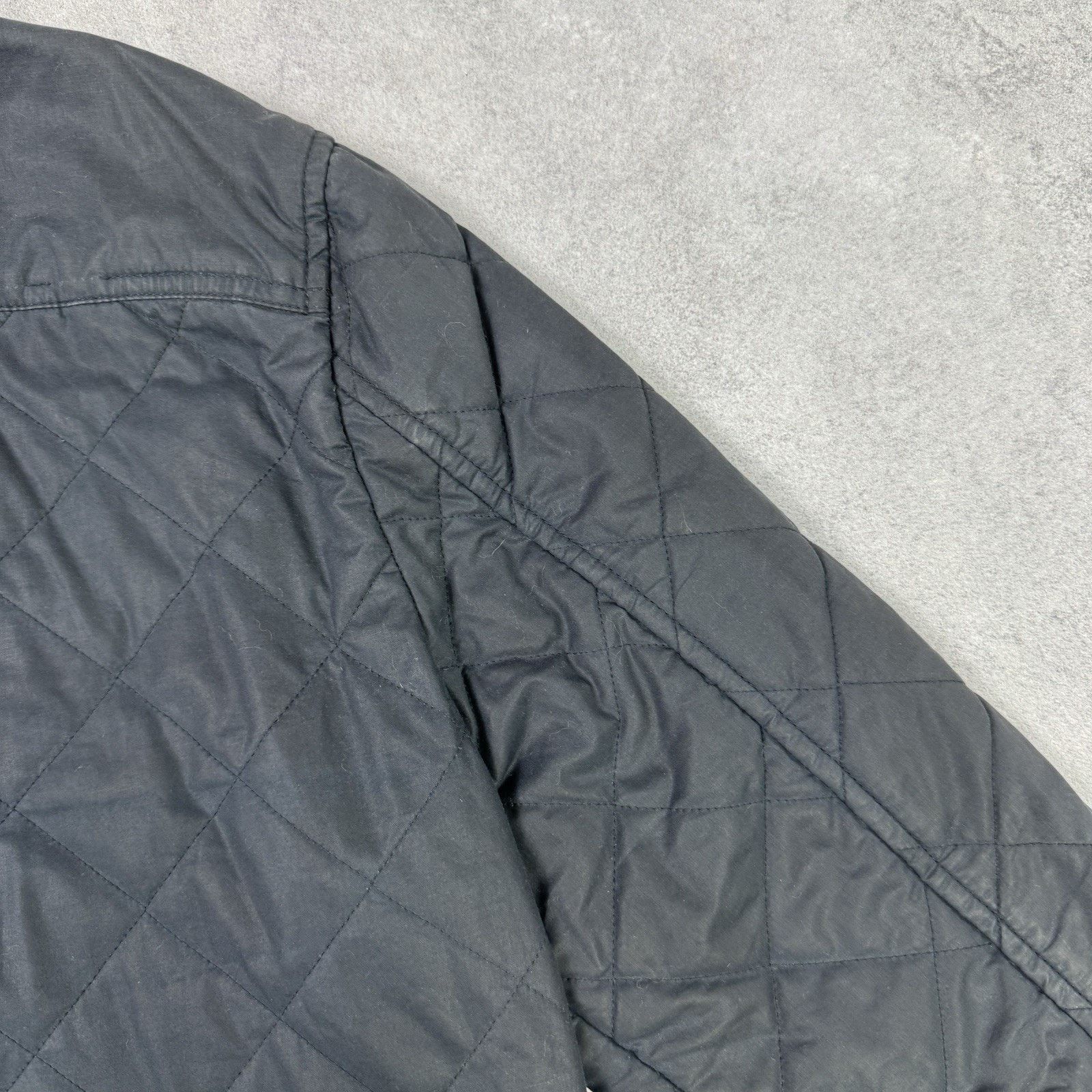 Allsaints Allsaints Spitalfields Waxed Quilted Jacket Blue Size M Size US M / EU 48-50 / 2 - 20 Thumbnail